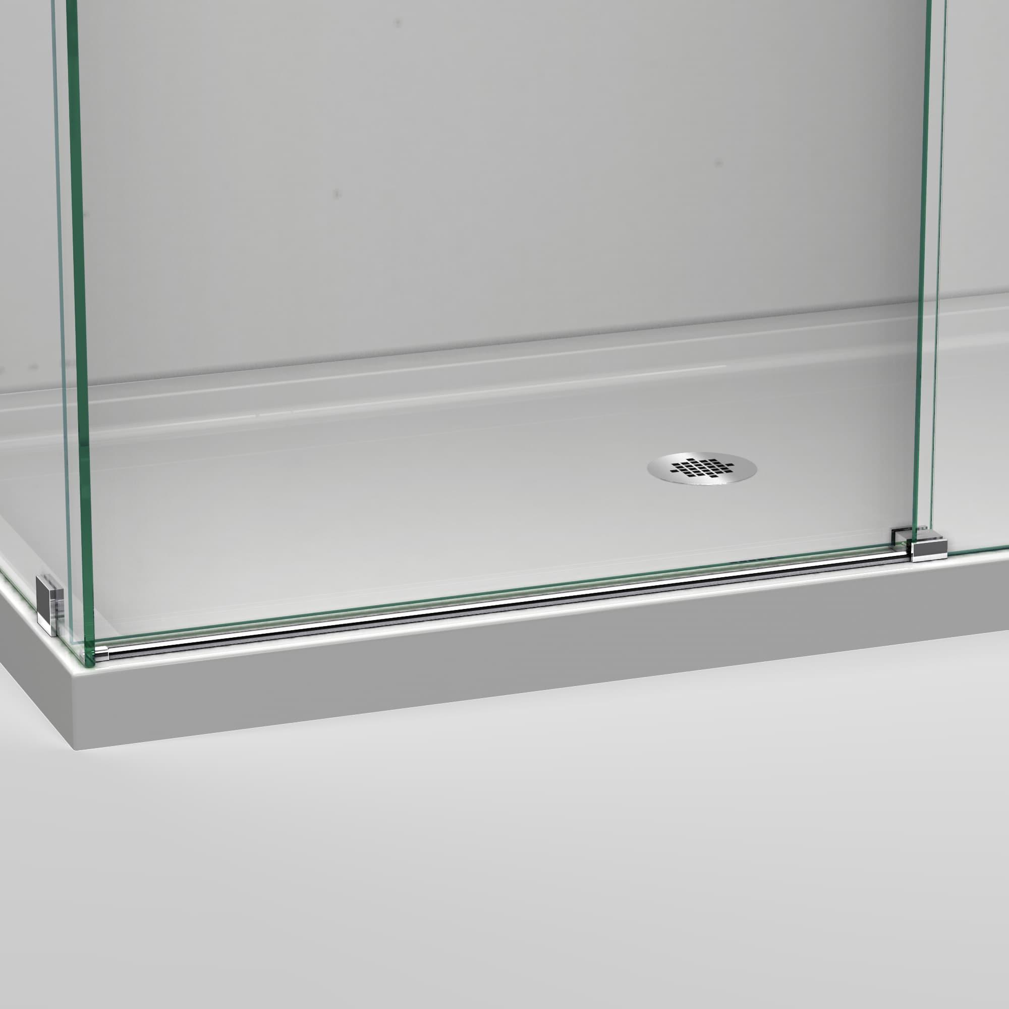 Enigma Air 60.38" W x 34.75" D x76" H Frameless Rectangle Walk In Shower Enclosure
