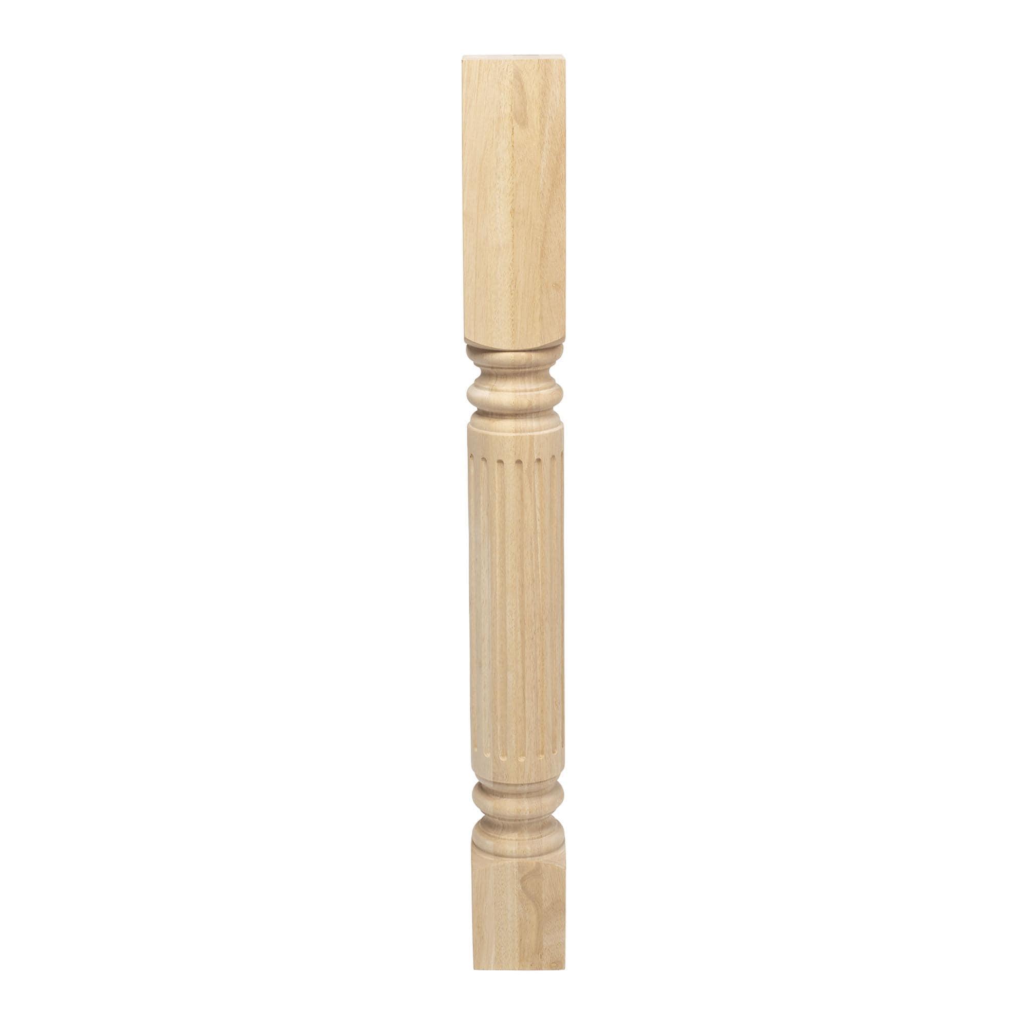 Hardwood Fluted Island Legs