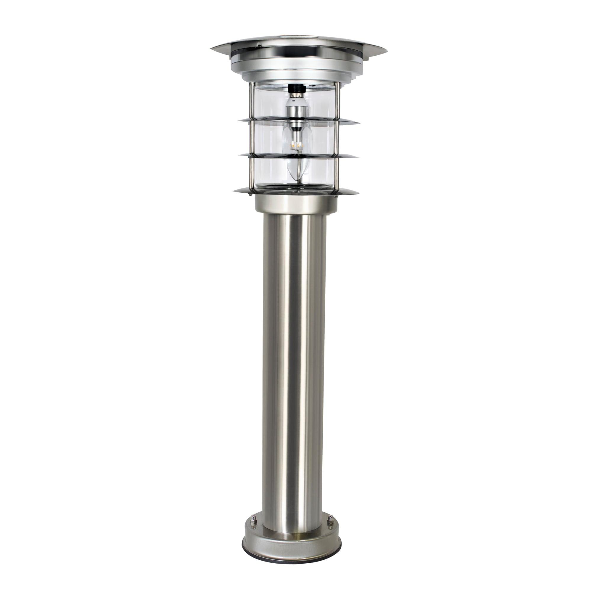 Gama Sonic Stainless Steel Solar Bollard Lamp with EZ Anchor