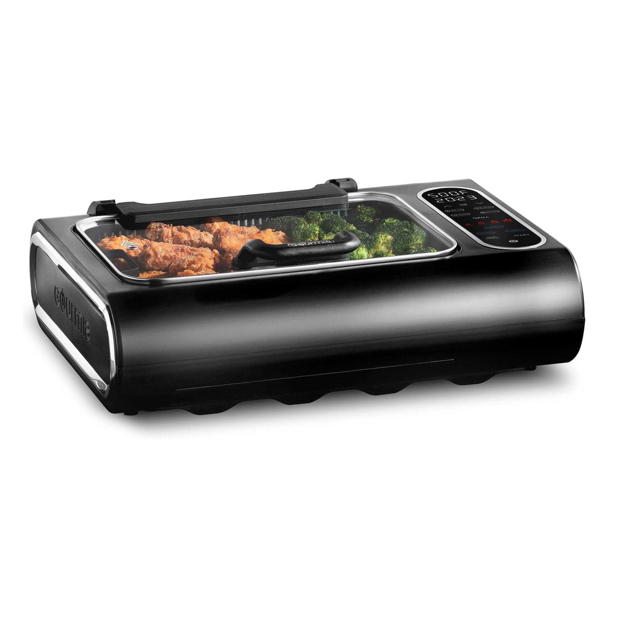 Gourmia Gourmia 6?Qt Smokeless Indoor Grill & Air Fryer FoodStation with Smoke Extracting Technology