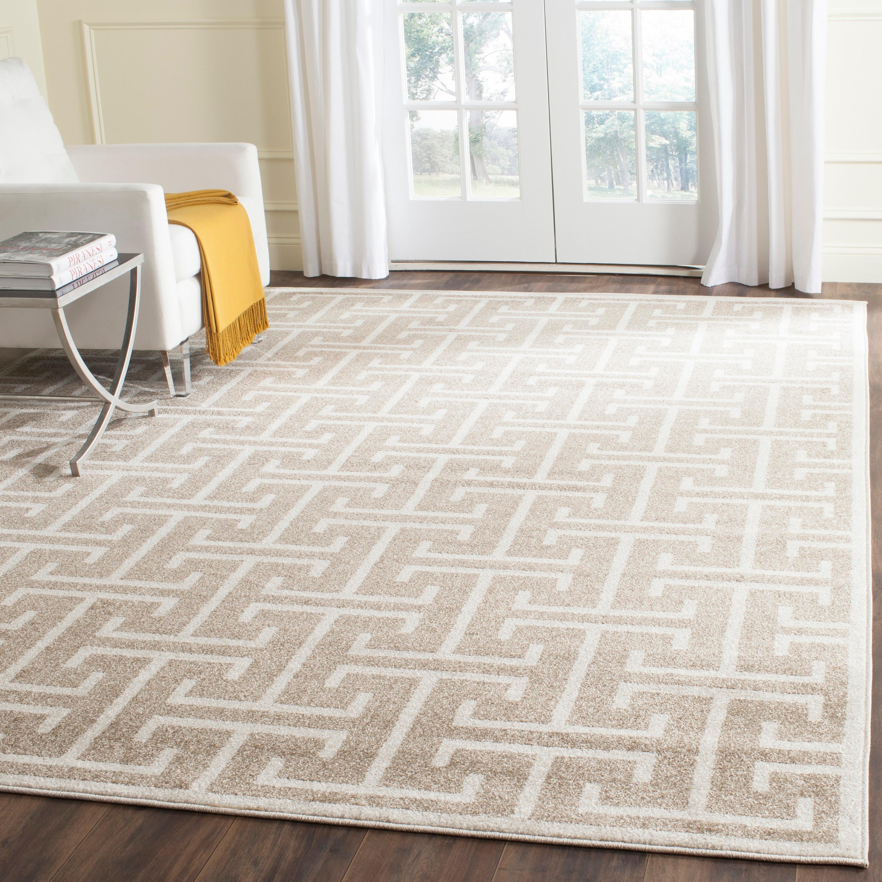 Amherst AMT404 Power Loomed Area Rug - Wheat/Beige - 8'x10' - Safavieh.