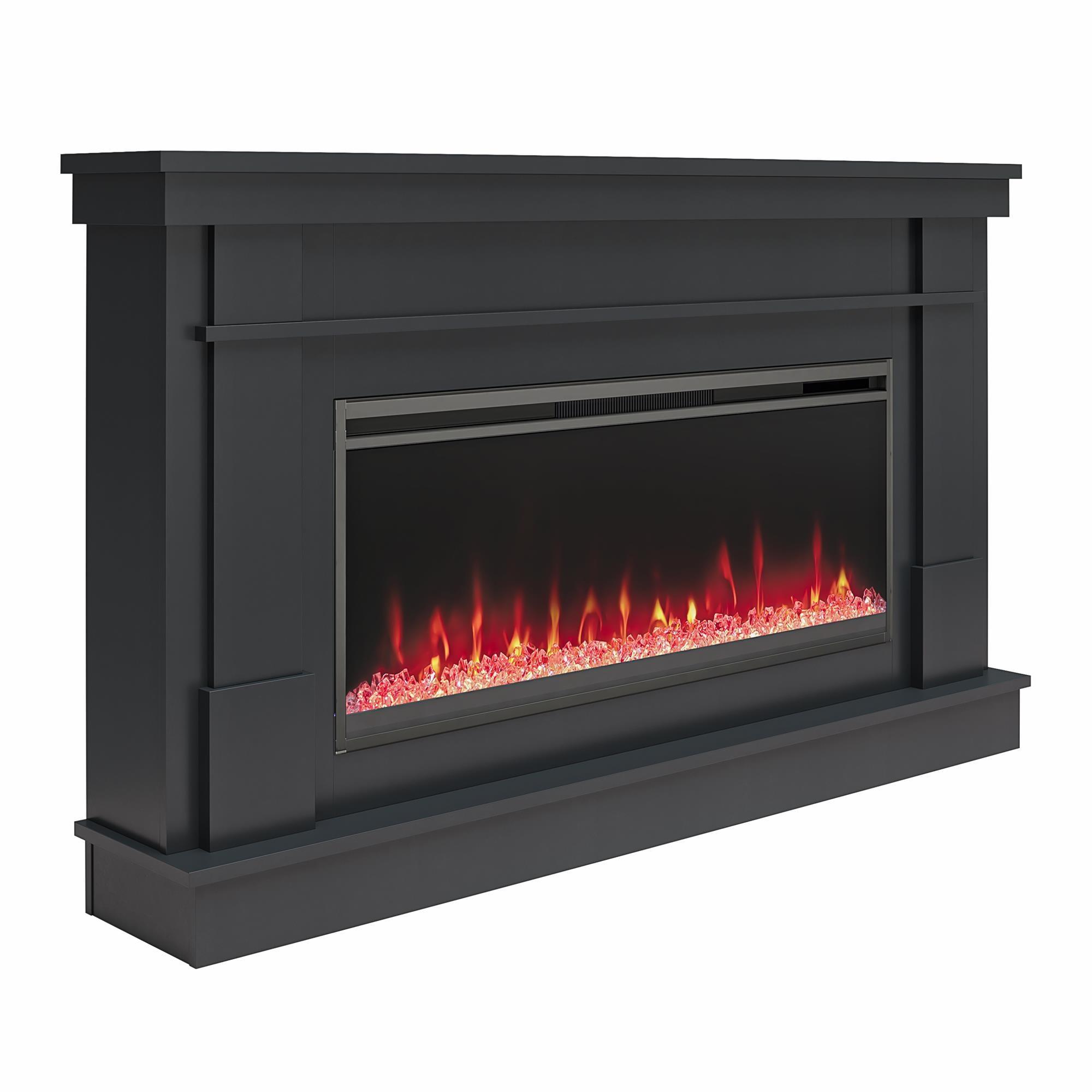 Waverly Wide Mantel with Linear Electric Fireplace