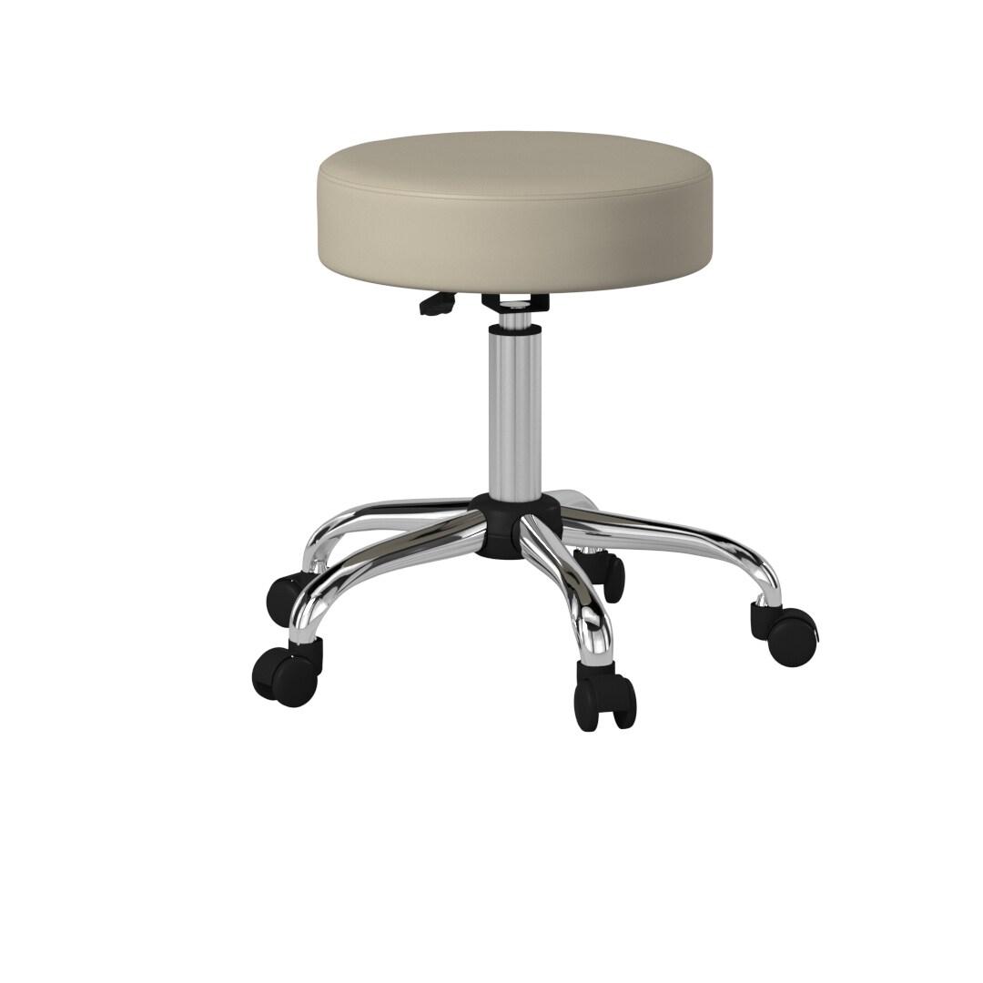 Boss Office & Home B240-BG Transitional Adjustable Upholstered Medical Stool, Beige