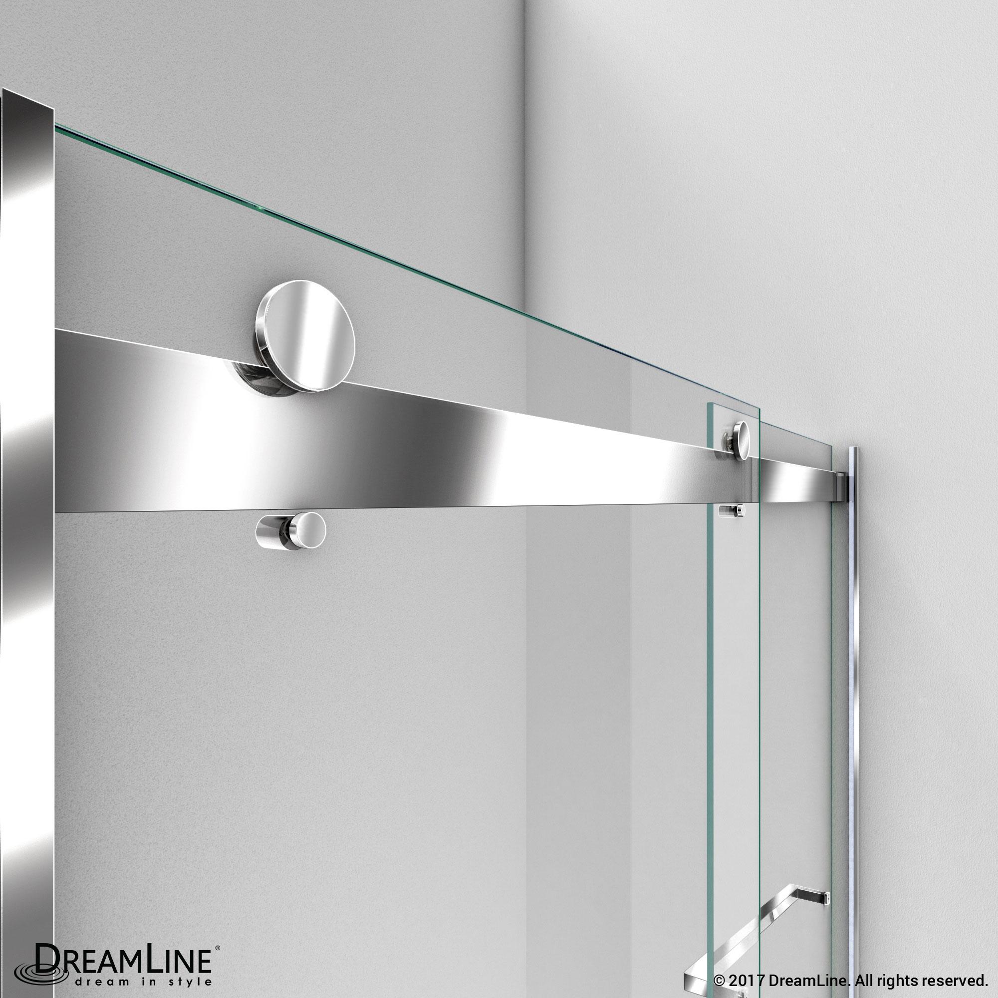 Essence 44" W x 76" H Frameless with ClearMax Technology Shower Door