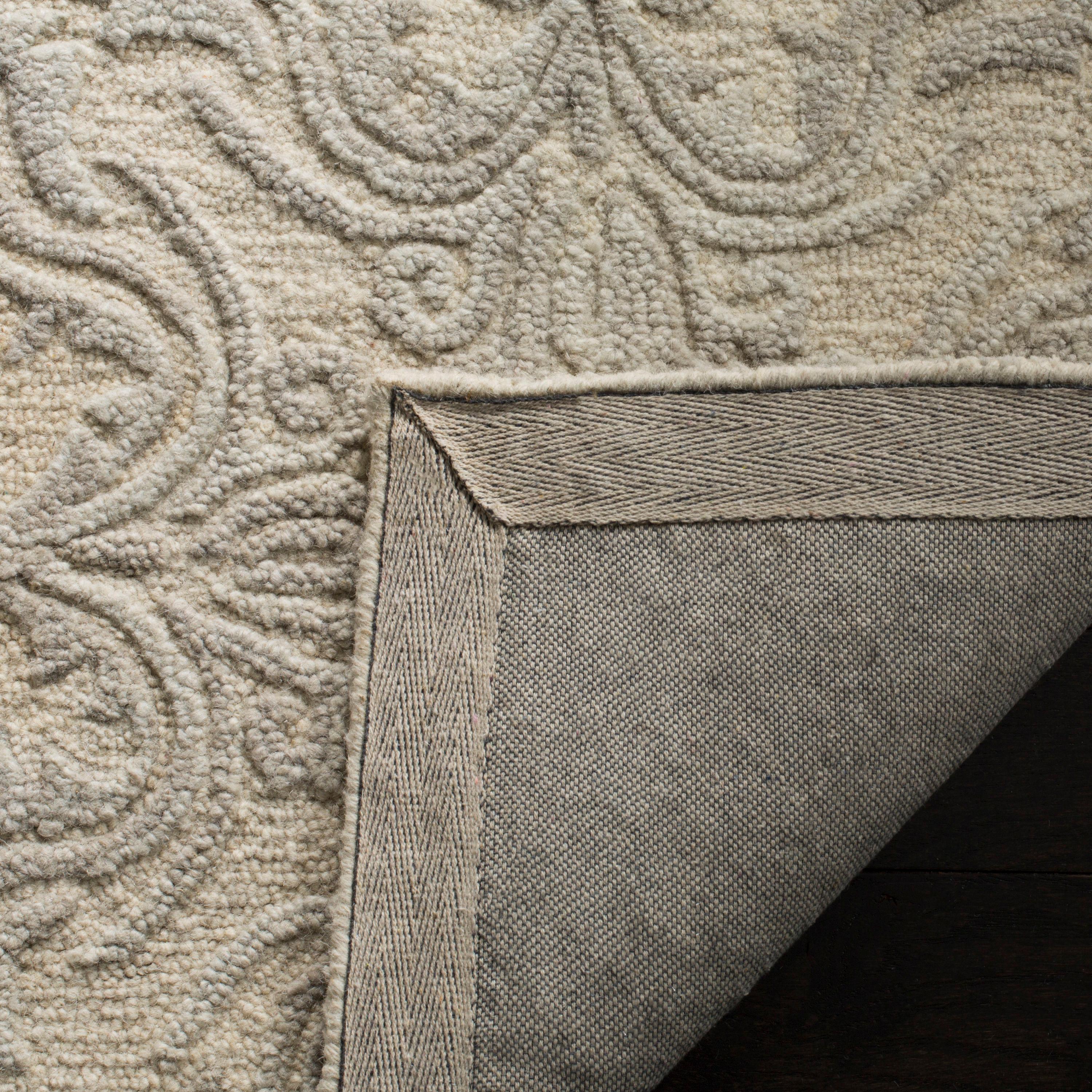 Blossom BLM103 Hand Tufted Area Rug - Ivory/Grey - 5'x8' - Safavieh.