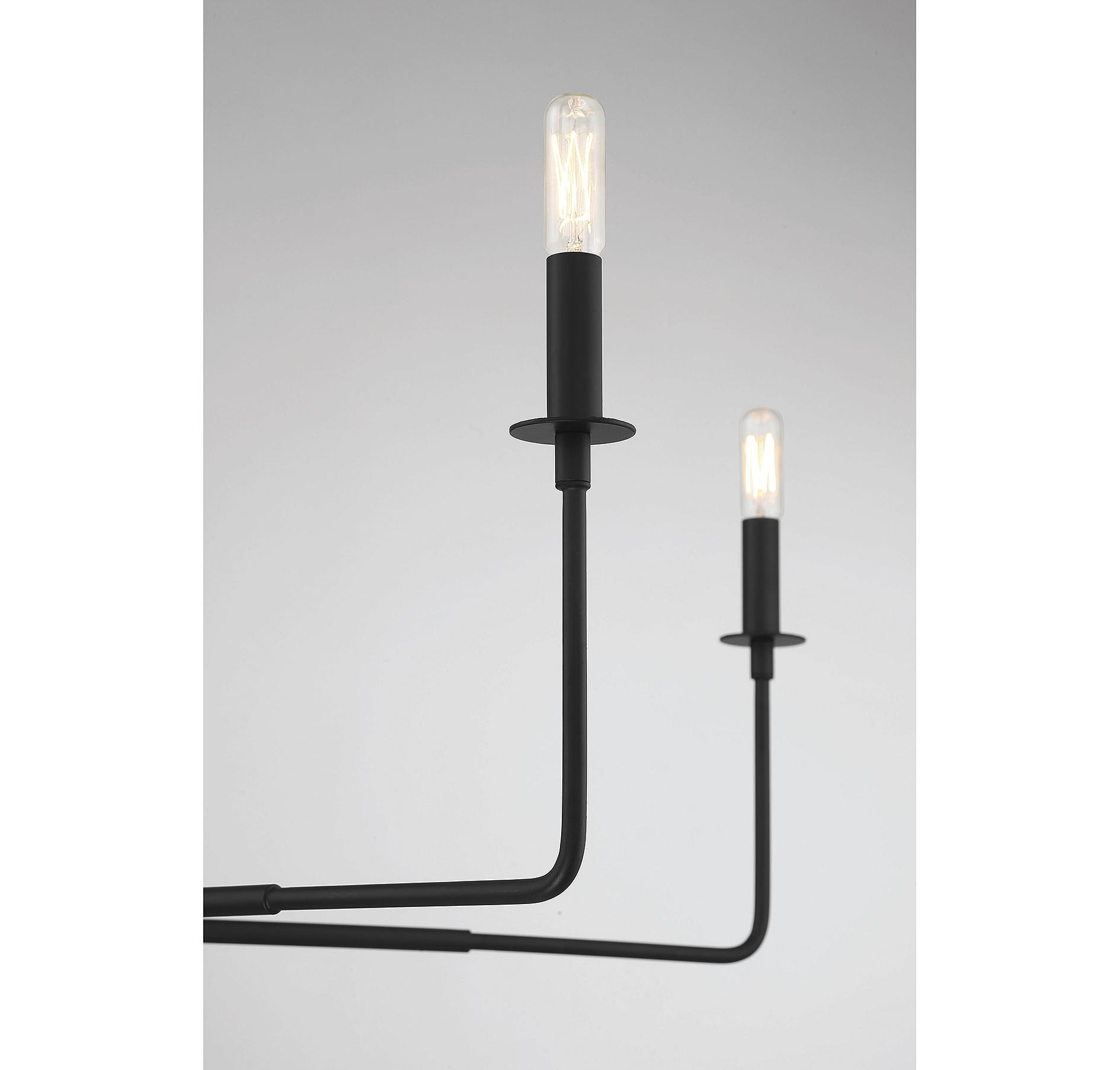 Savoy House Salerno 6 - Light Chandelier in Matte Black