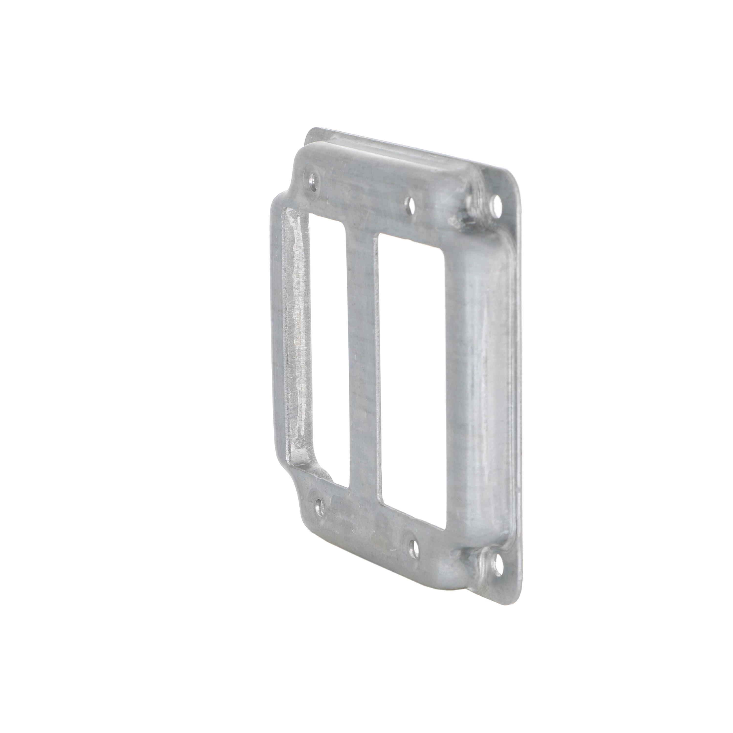 Raco  Square  Steel  2 gang Box Cover  For 2 GFCI Receptacles