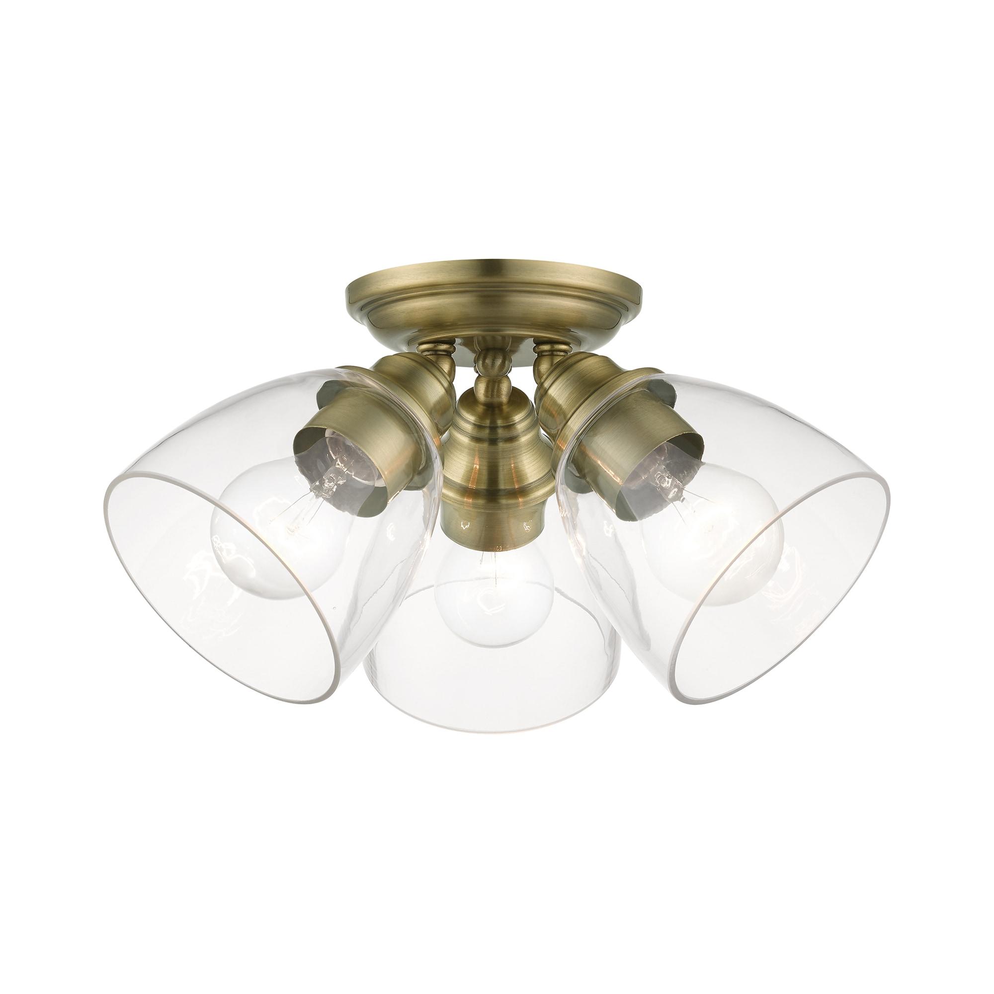 Gunnbjorn 3-Light 14.25" Semi Flush Mount