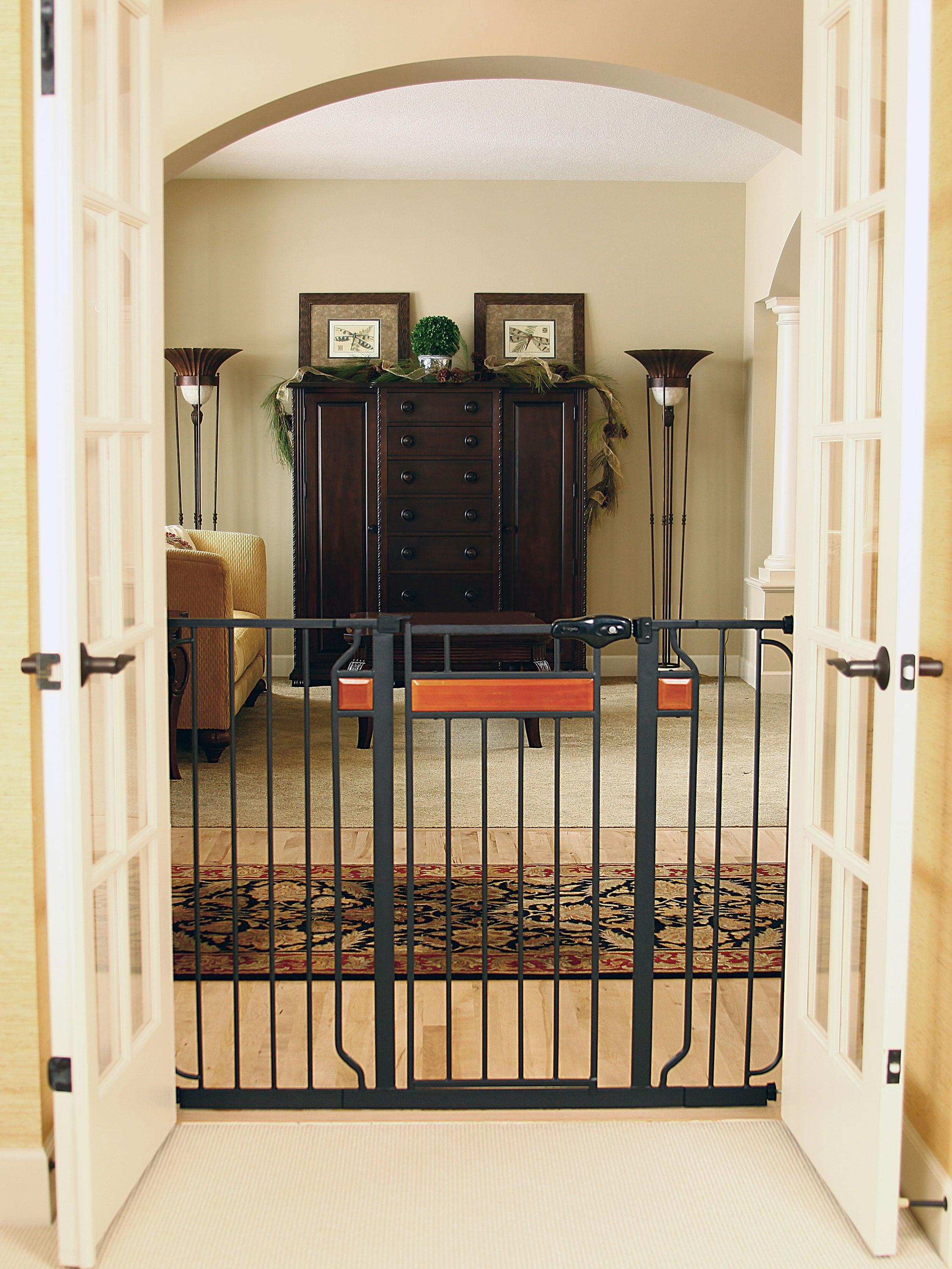 Regalo Extra Tall Home Accents Metal Walk Through Baby Gate
