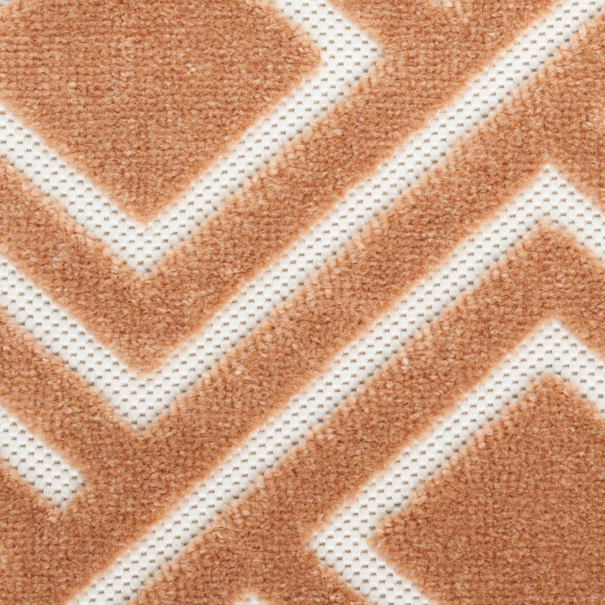 Nourison Casual 6'7" x 9'2" Copper Modern Indoor Rug