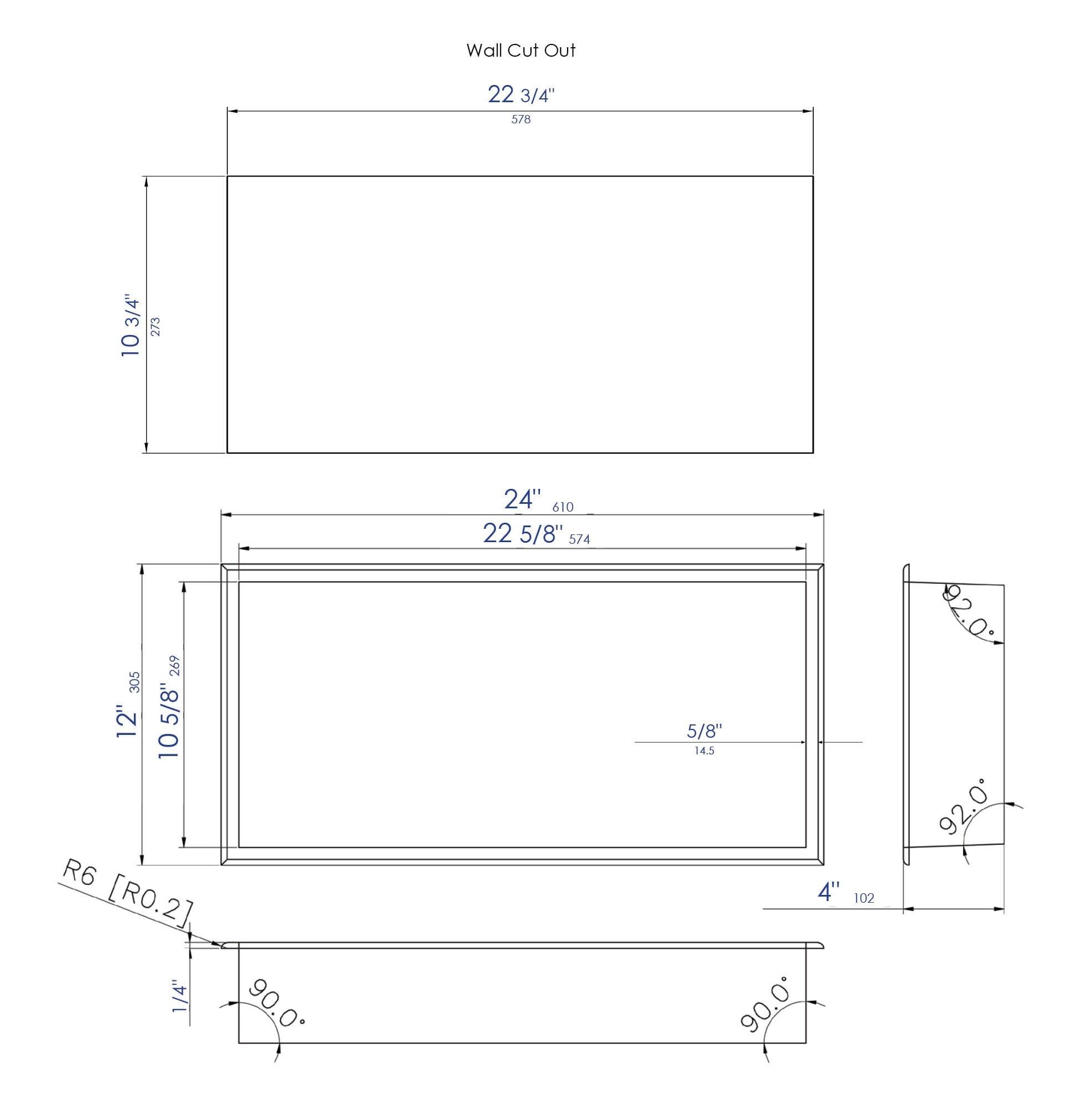 Adhesive Stainless Steel Shower Shelf
