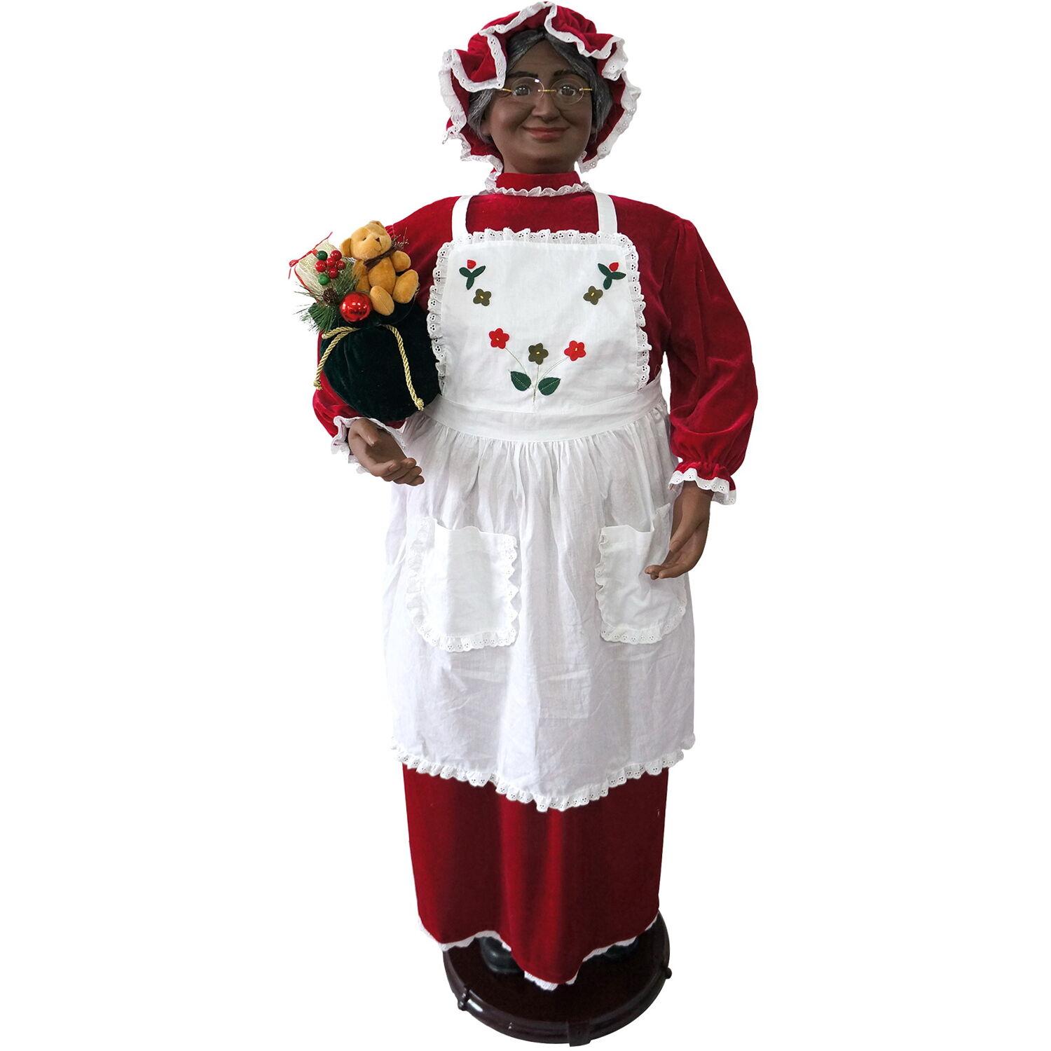 Fraser Hill Farm 58-in. Dancing African American Mrs. Claus Animatronic