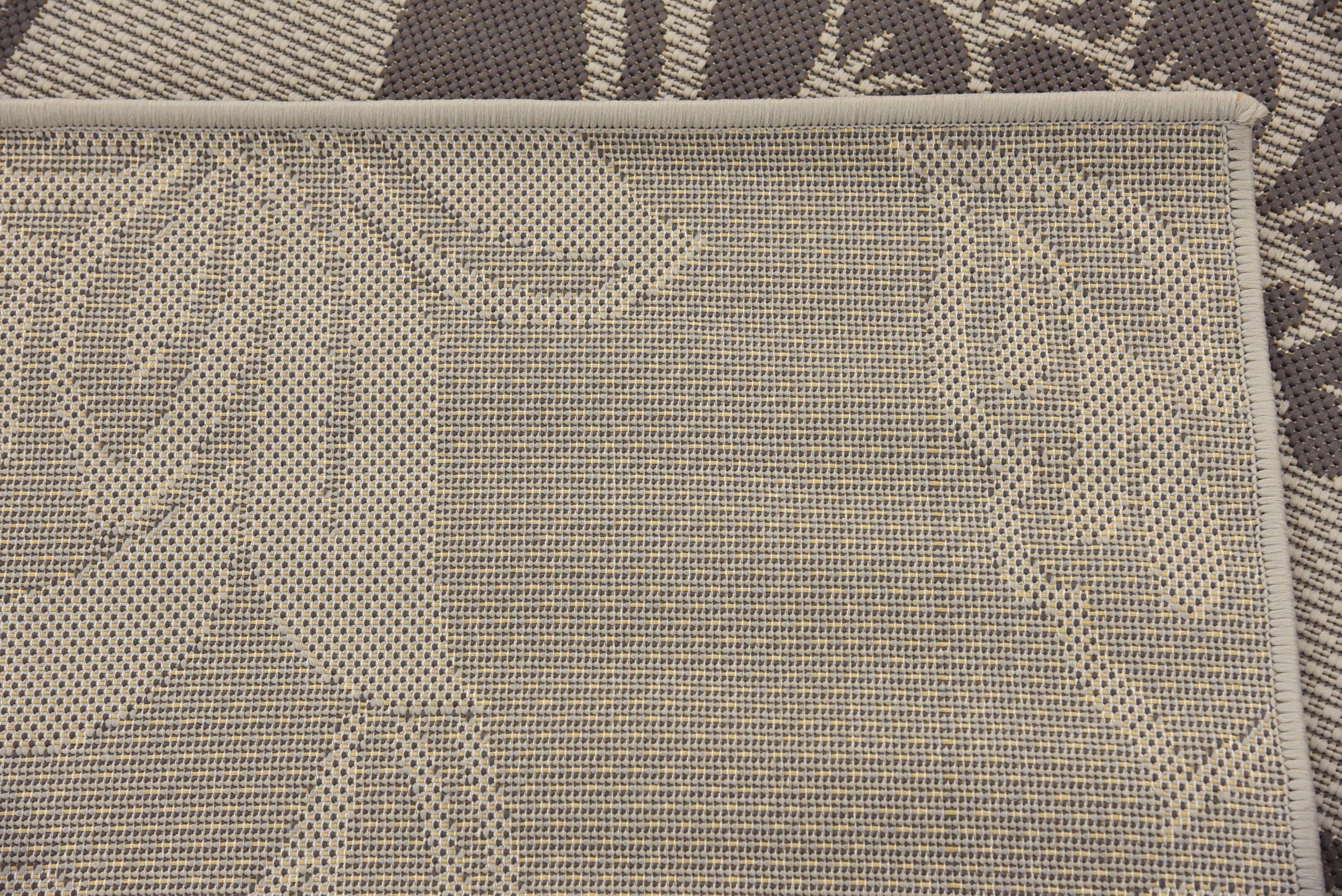 Unique Loom 6' 1 x 6' 1 Square Gray Outdoor Botanical Floral Area Rug