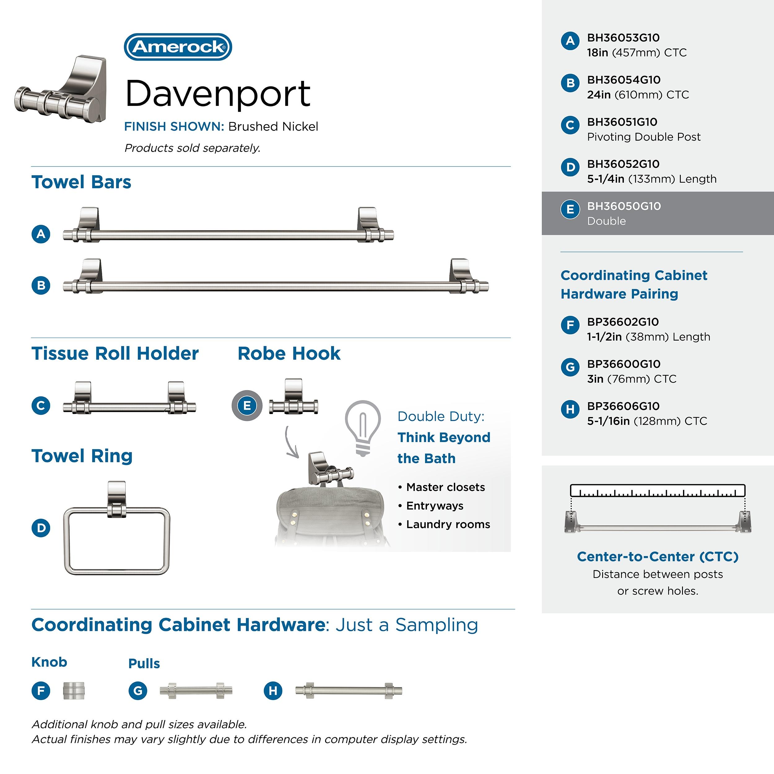 Davenport Wall Mounted Robe Hook