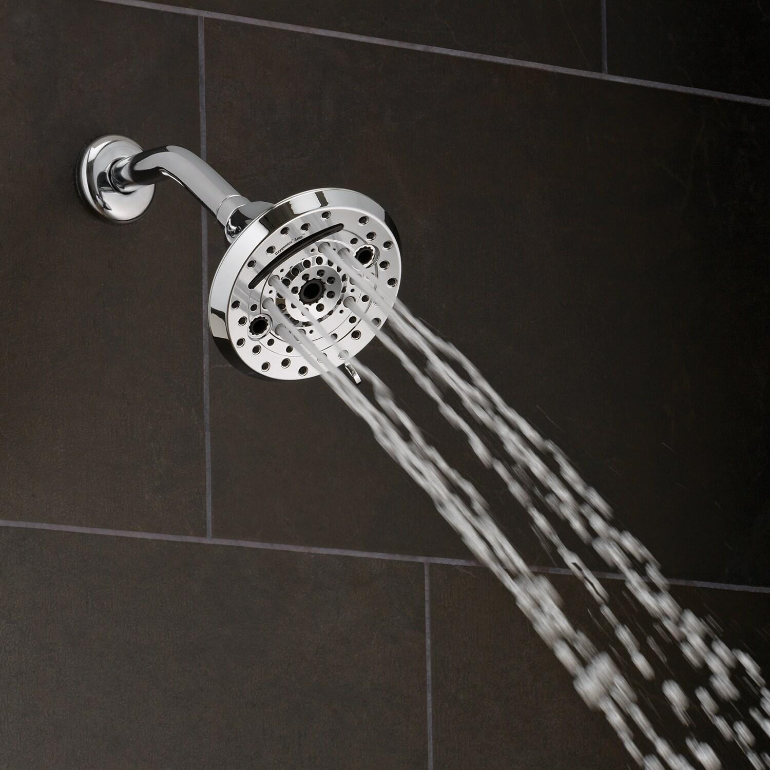 Oxygenics Amp Chrome Fixed Shower Head 1.8-GPM (6.8-LPM)