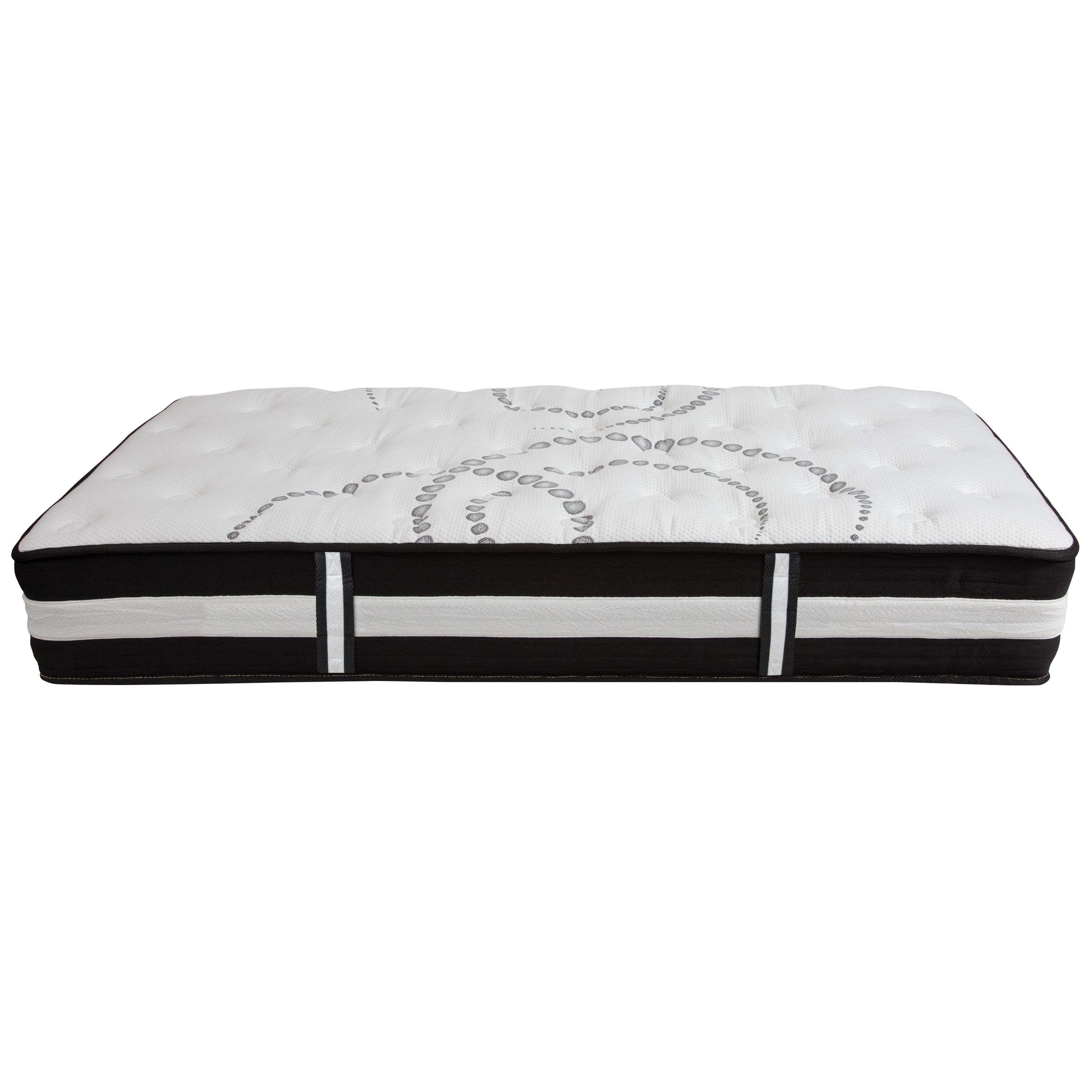 Flash Furniture Capri Comfortable Sleep 12 Inch CertiPUR-US Certified Hybrid Pocket Spring Mattress, Twin Mattress in a Box