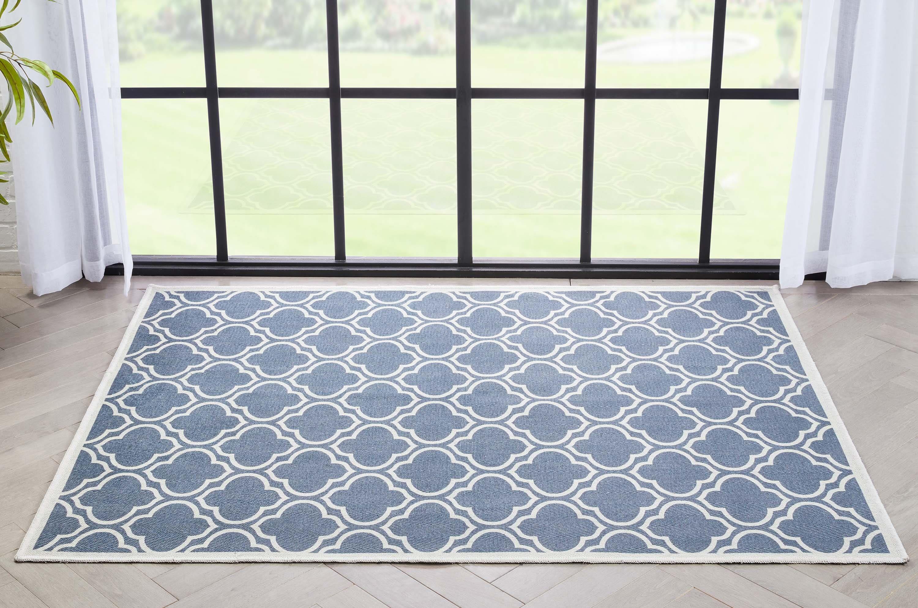 Well Woven Apollo Lattice Modern Moroccan Charcoal Grey 3'3" x 5' Machine Washable Area Rug