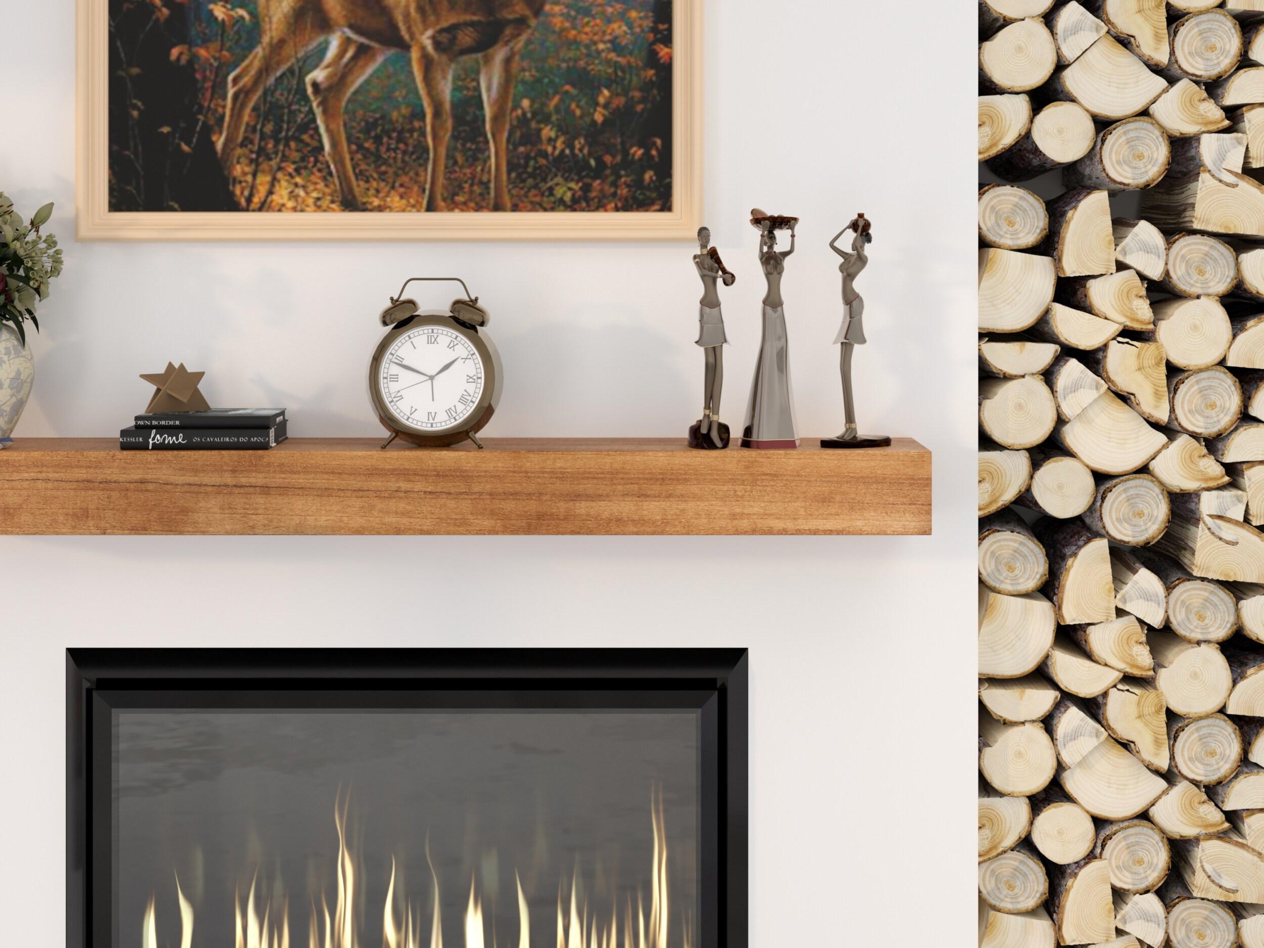 Dogberry Collections Modern Farmhouse Fireplace Shelf Mantel