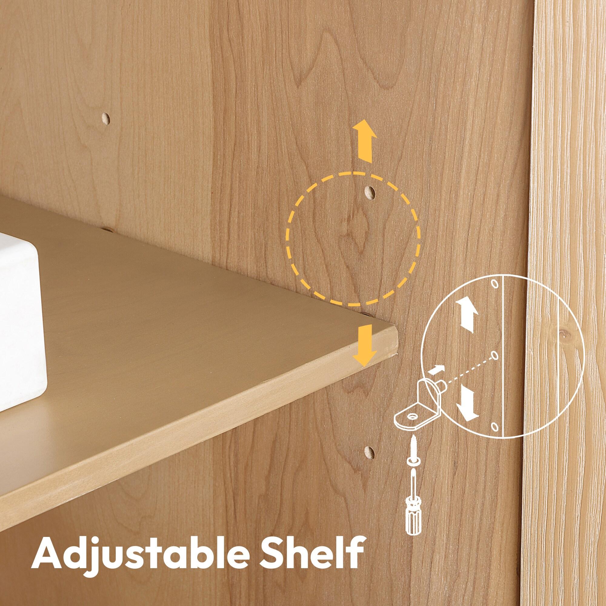 Palos 24" Single Bath Vanity in Fir Wood Brown with Drop-In White Ceramic Basin