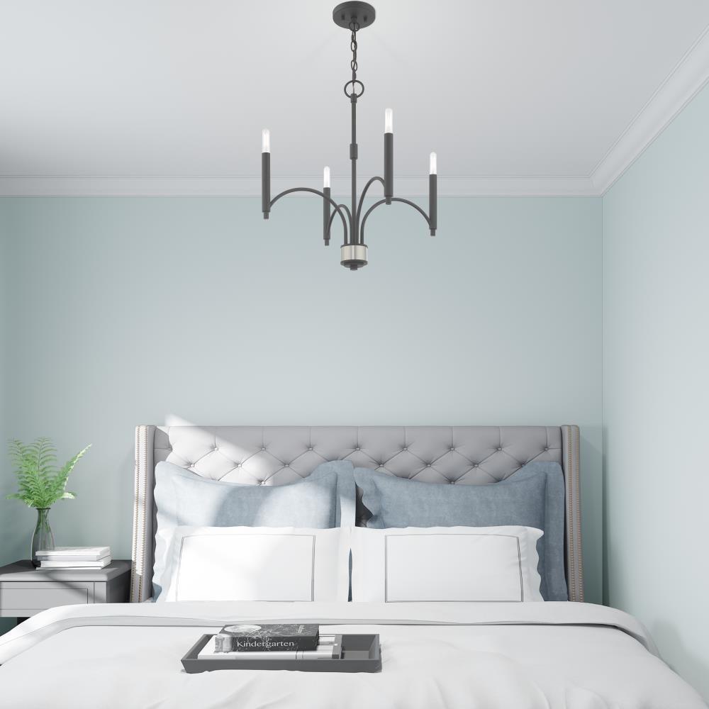 Livex Lighting Wisteria 4 - Light Chandelier in  Scandinavian Gray