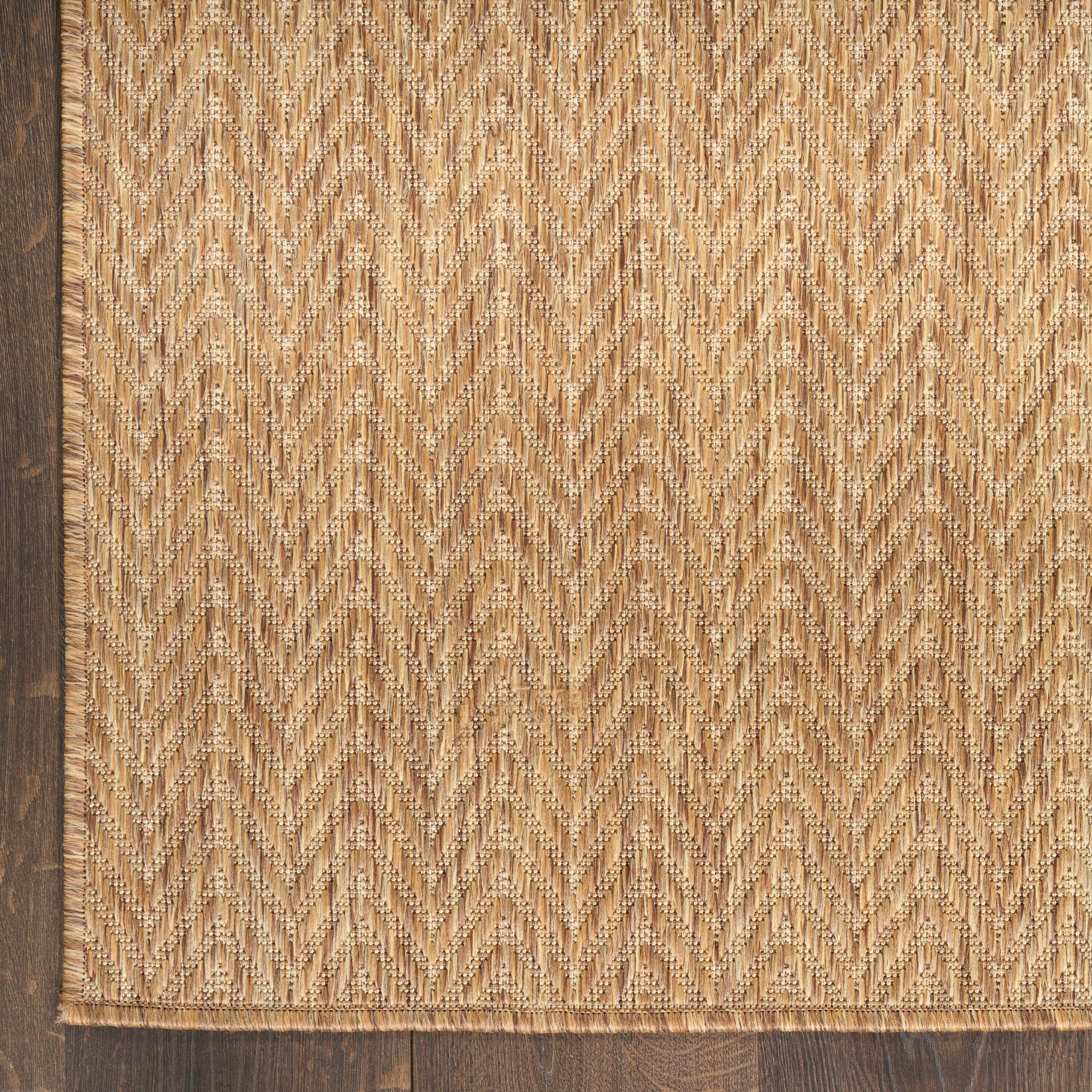 Nourison Horizon Indoor/Outdoor 2' x 6' Natural Modern Rug