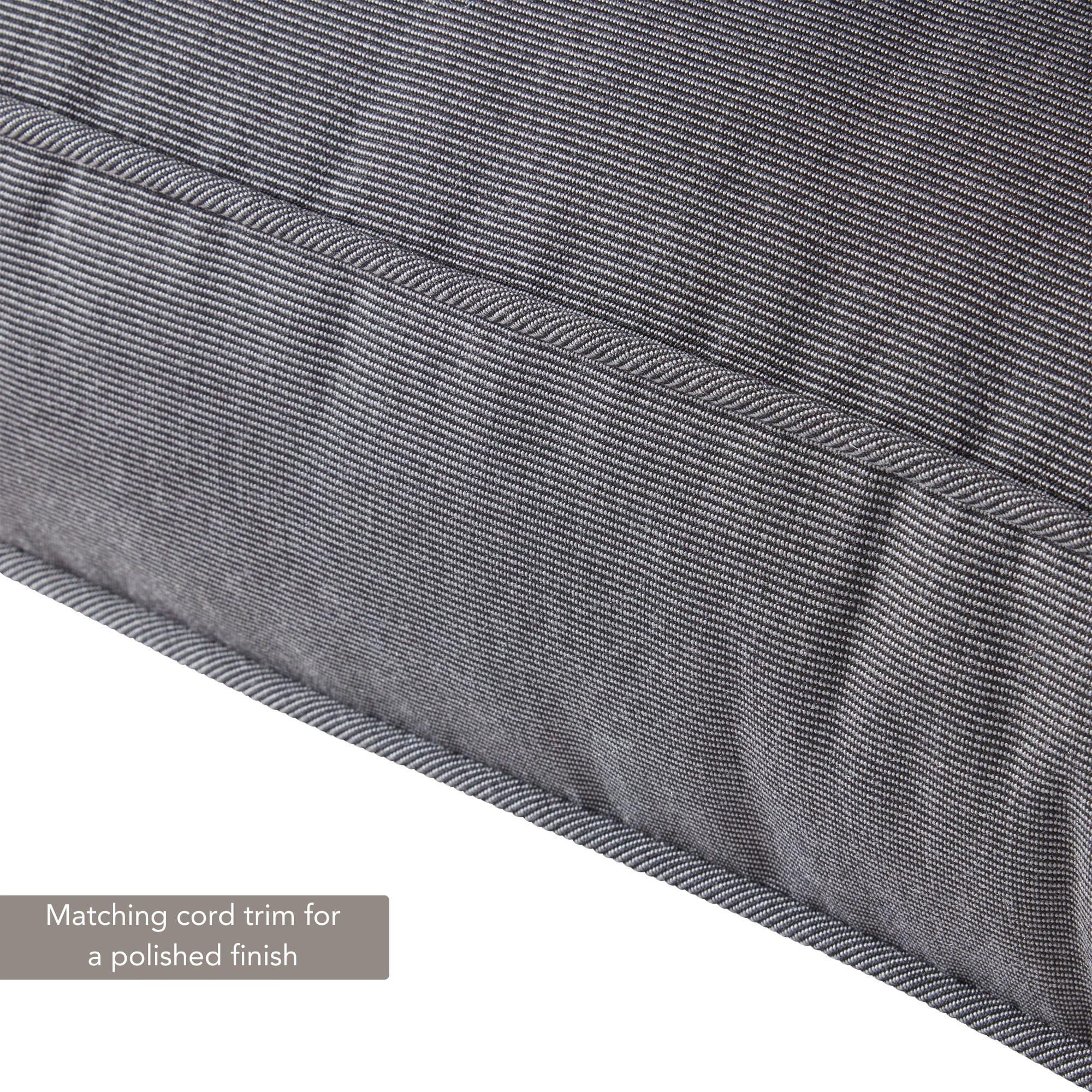 Sunbrella 2-Piece Outdoor Deep Seat Cushion Set in Canvas Coal