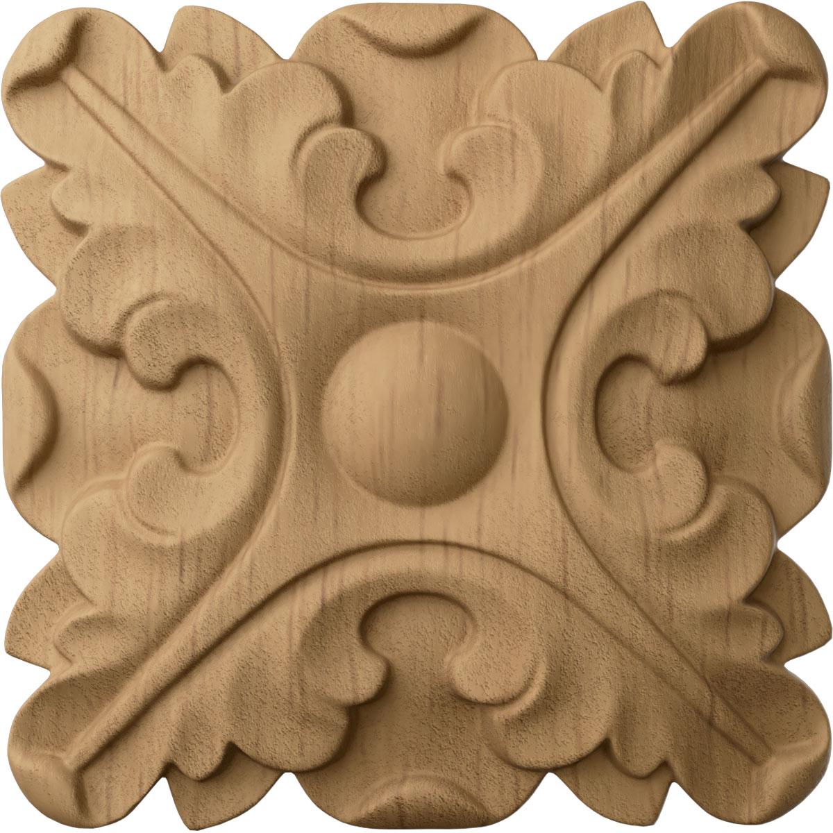 Acanthus H W D Wood Rosette Applique