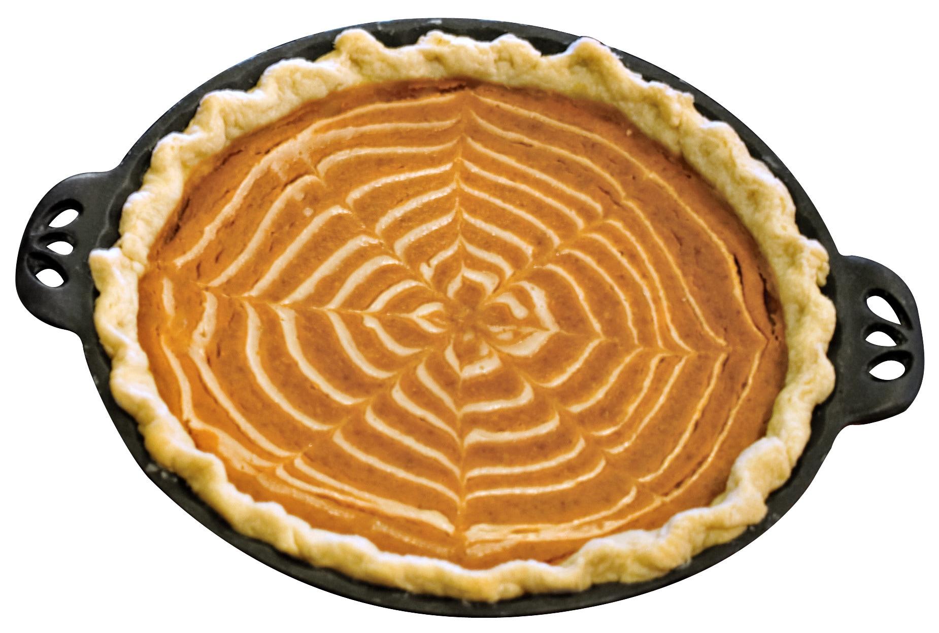 Camp Chef Cast Iron Pie Pan - True-Seasoned Cast Iron Pie Dish for Cooking & Camping Accessories - 10"