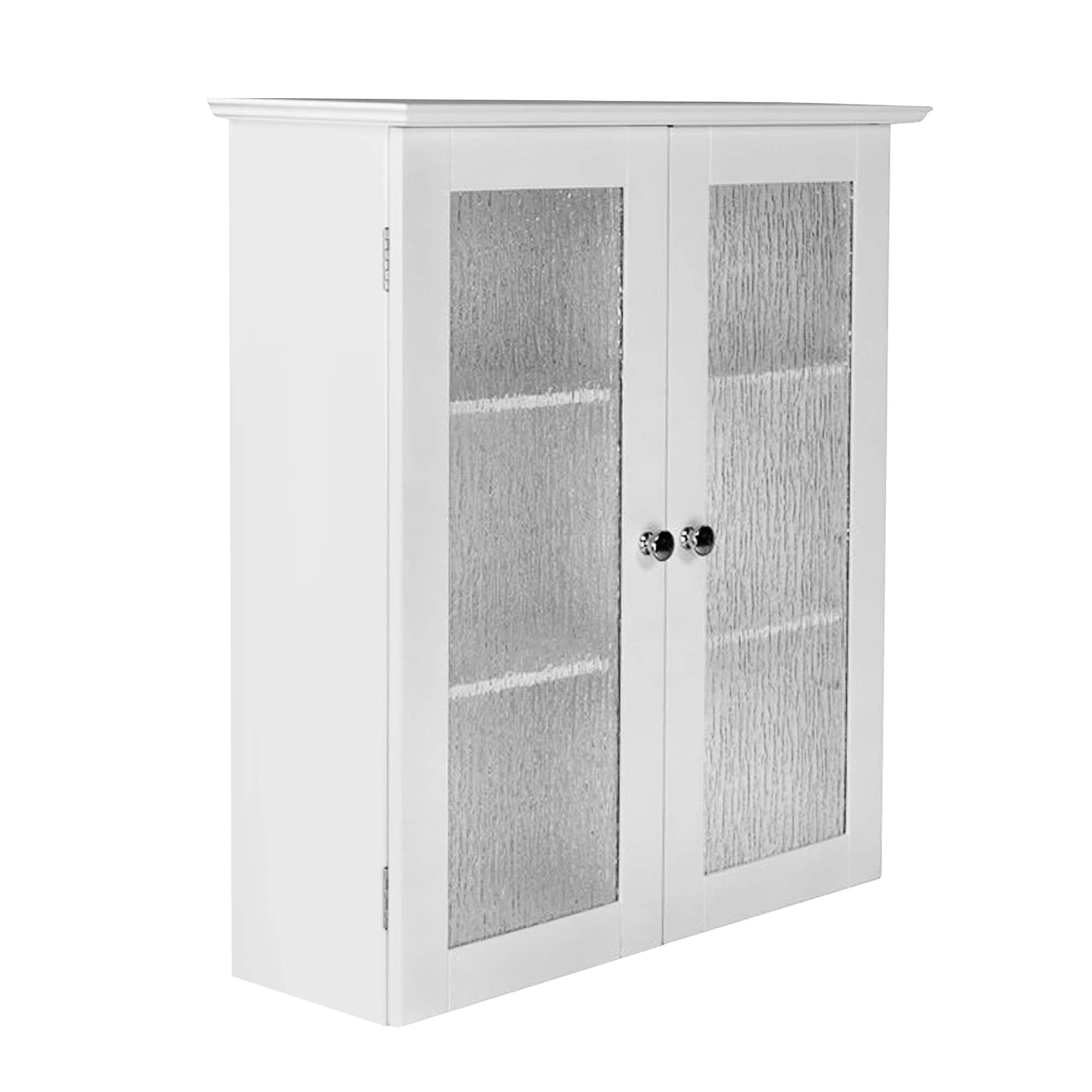 Teamson Home Connor 22.24" x 25" 2-Door Removable Wall Cabinet, White