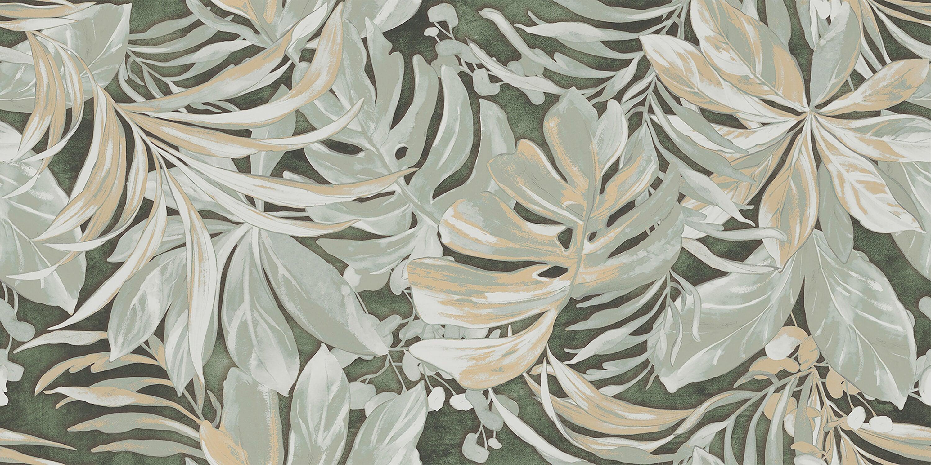 Parete Tropici 24" x 47" Porcelain Natural / Floral Wall & Floor Tile
