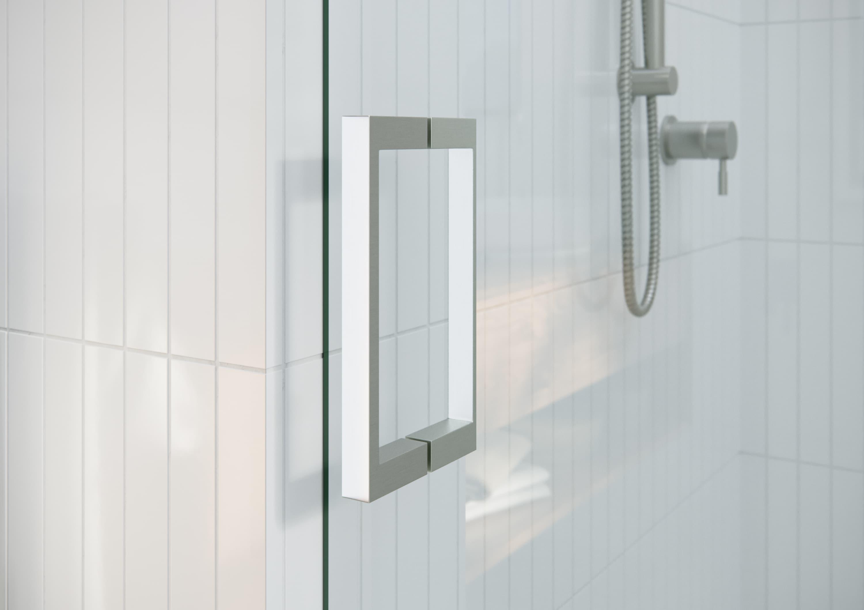 Astro 56 in. - 60 in. x 60 in. Frameless Sliding Bathtub Door