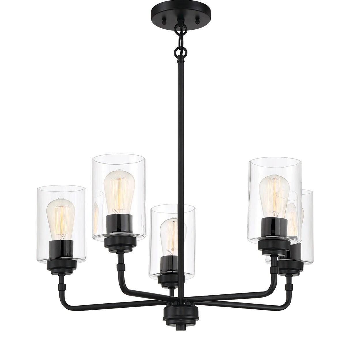 Craftmade Lighting Stowe 5 - Light Chandelier in  Flat Black