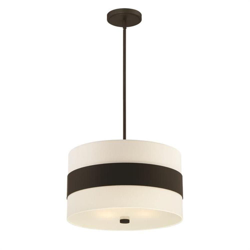 Crystorama Lighting Grayson 3 - Light Pendant in  Dark Bronze