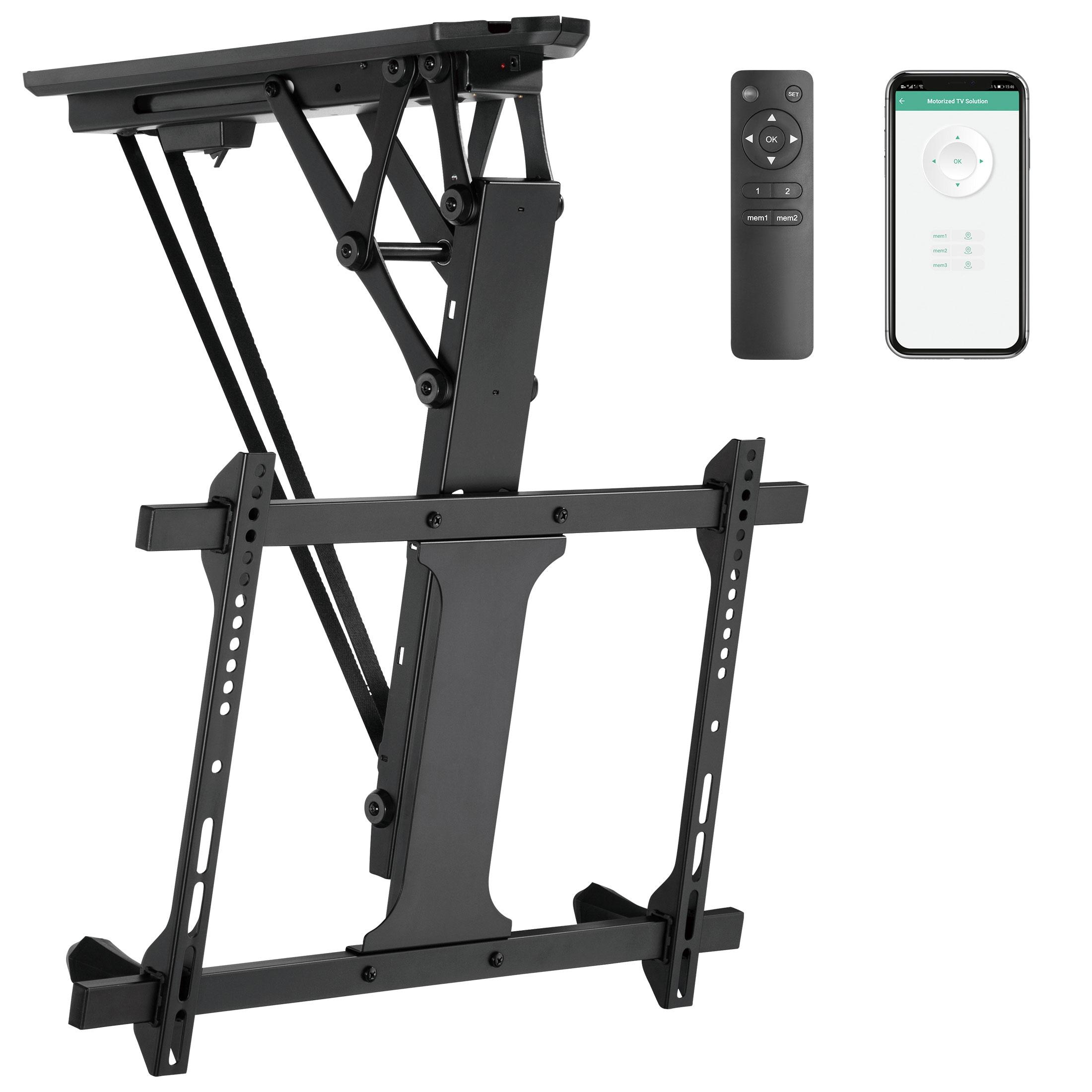 Mount-it Mount-It Black Motorized Ceiling Mount for Screens Holds up to 77 Lb. lbs