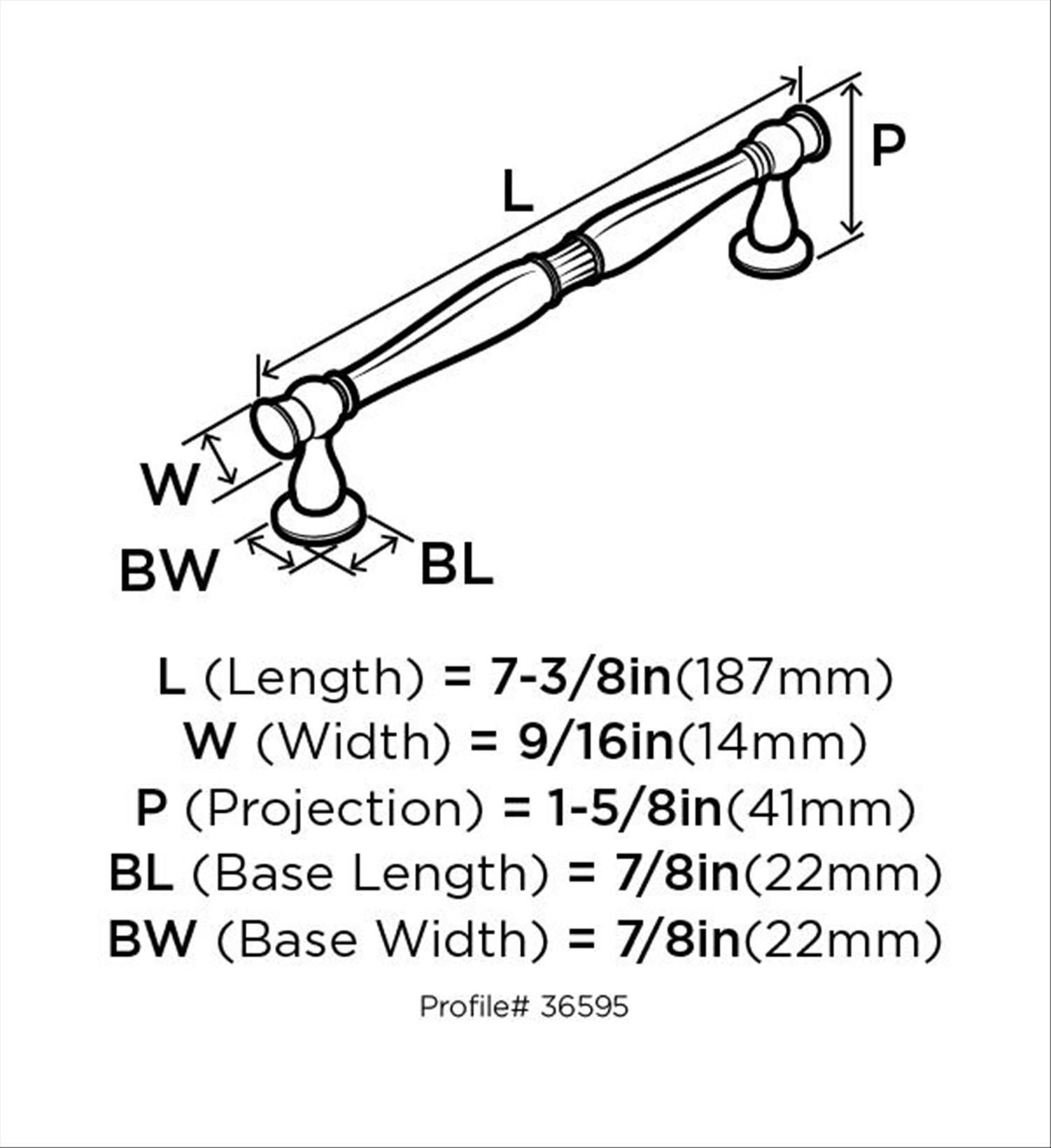 Crawford 6 5/16" Center to Center Bar Pull