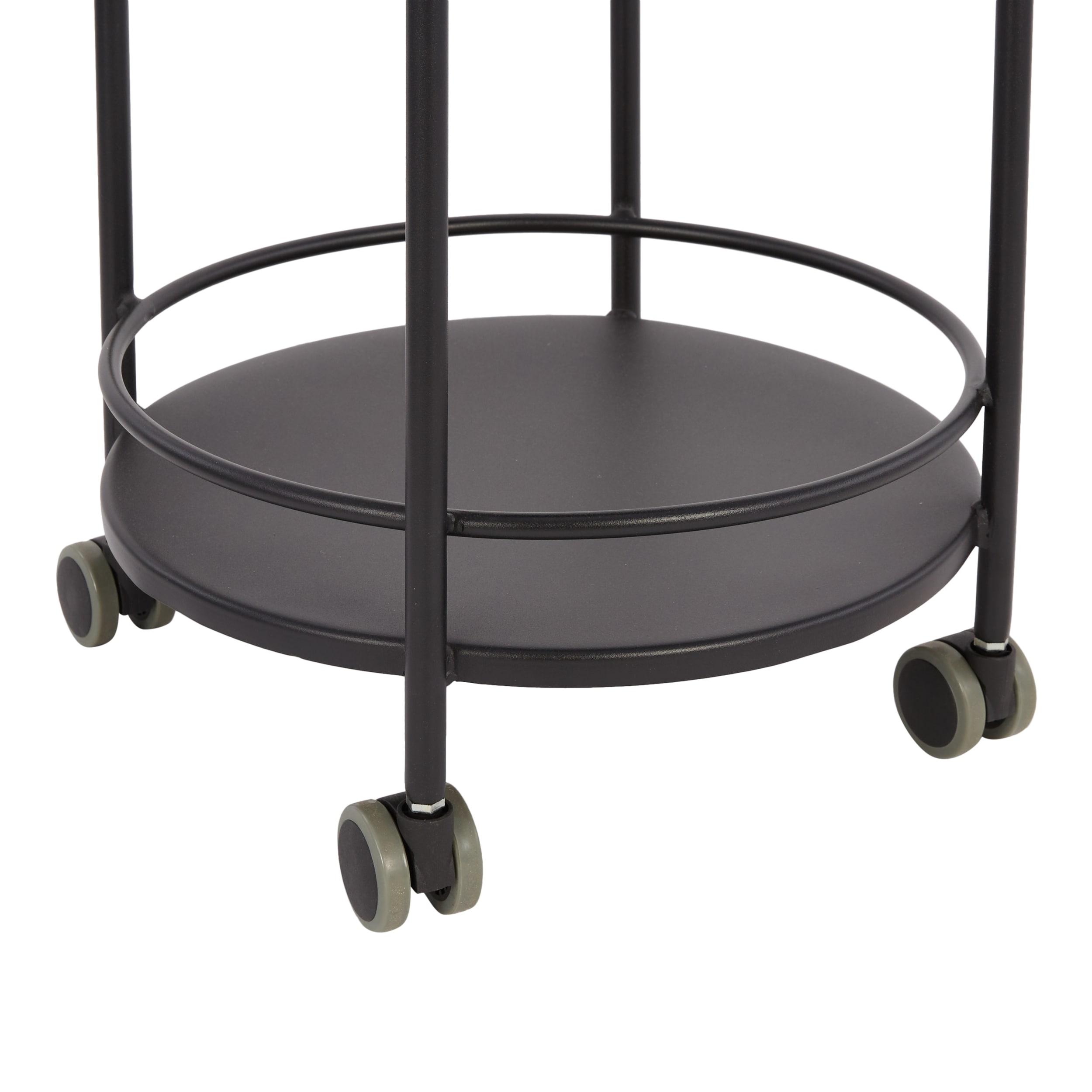 Style Selections Black Steel Outdoor Serving Cart