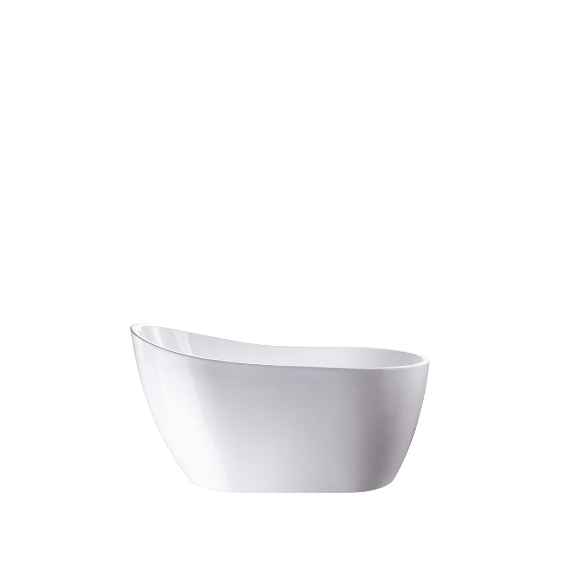 54" X 28" Freestanding Soaking Acrylic Bathtub