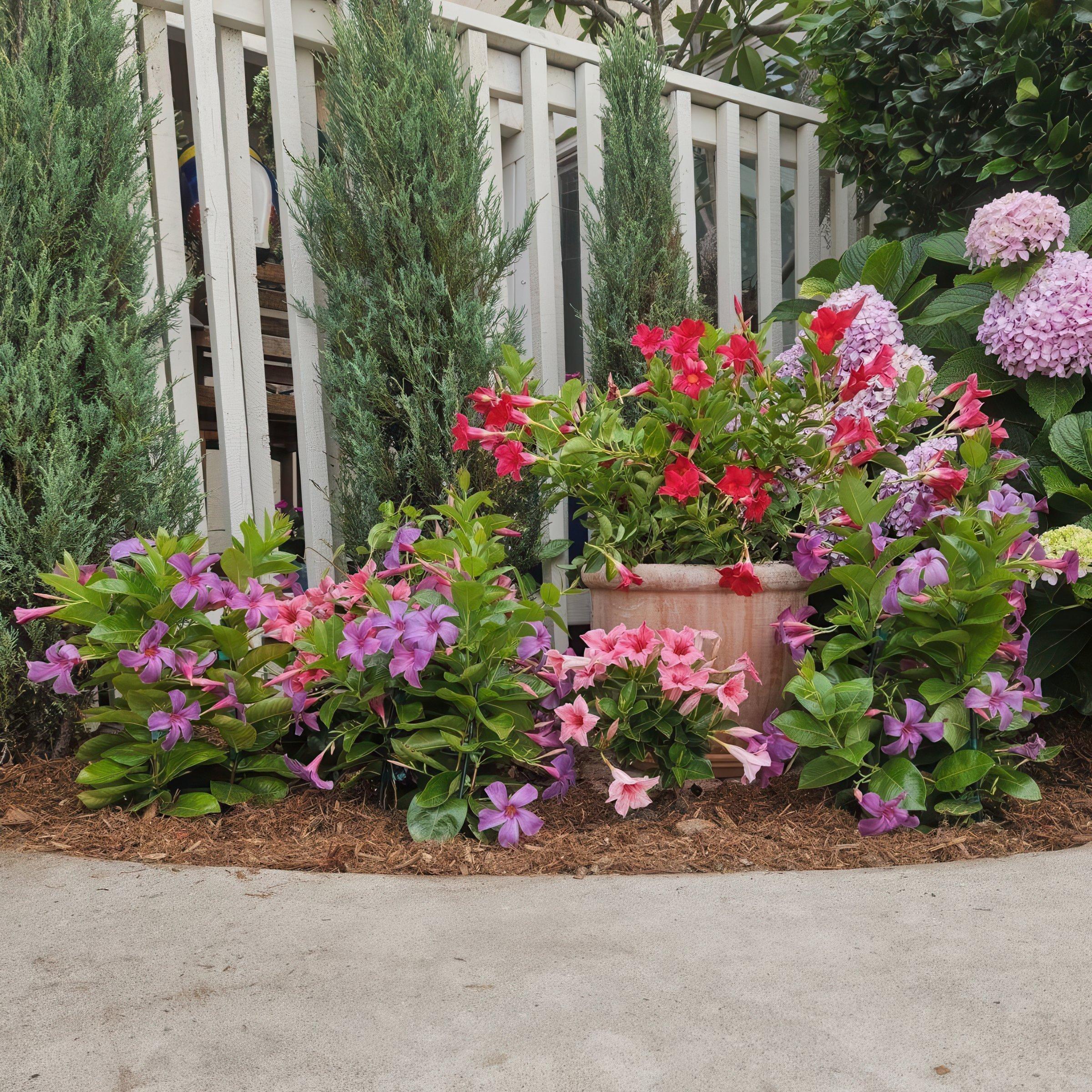 Blue Mandevilla Bluephoria Summer 4-inch Pot 3-Pack