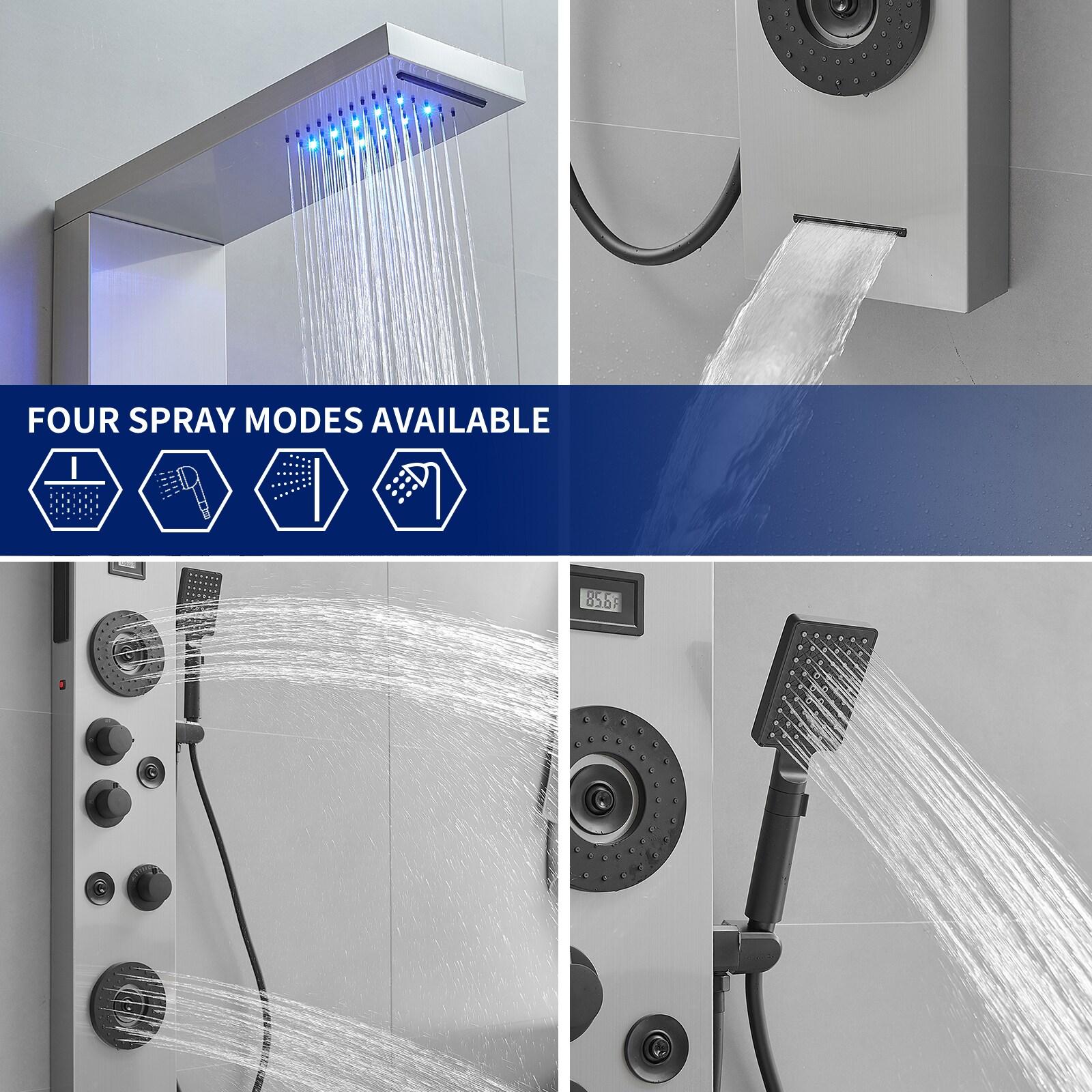 51.57'' Shower Panel with Fixed Shower Head