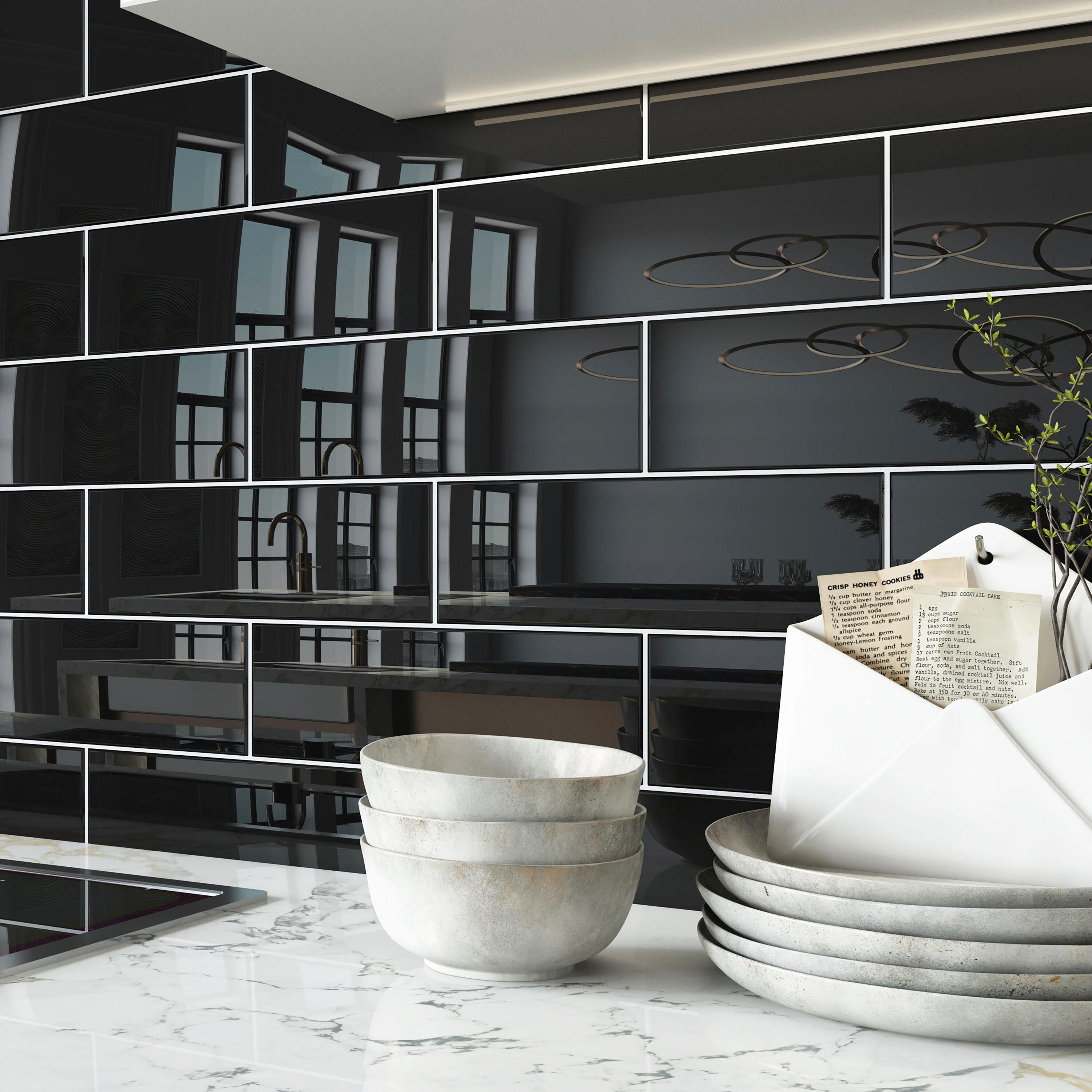 Glass Subway 4" x 12" Wall Tile