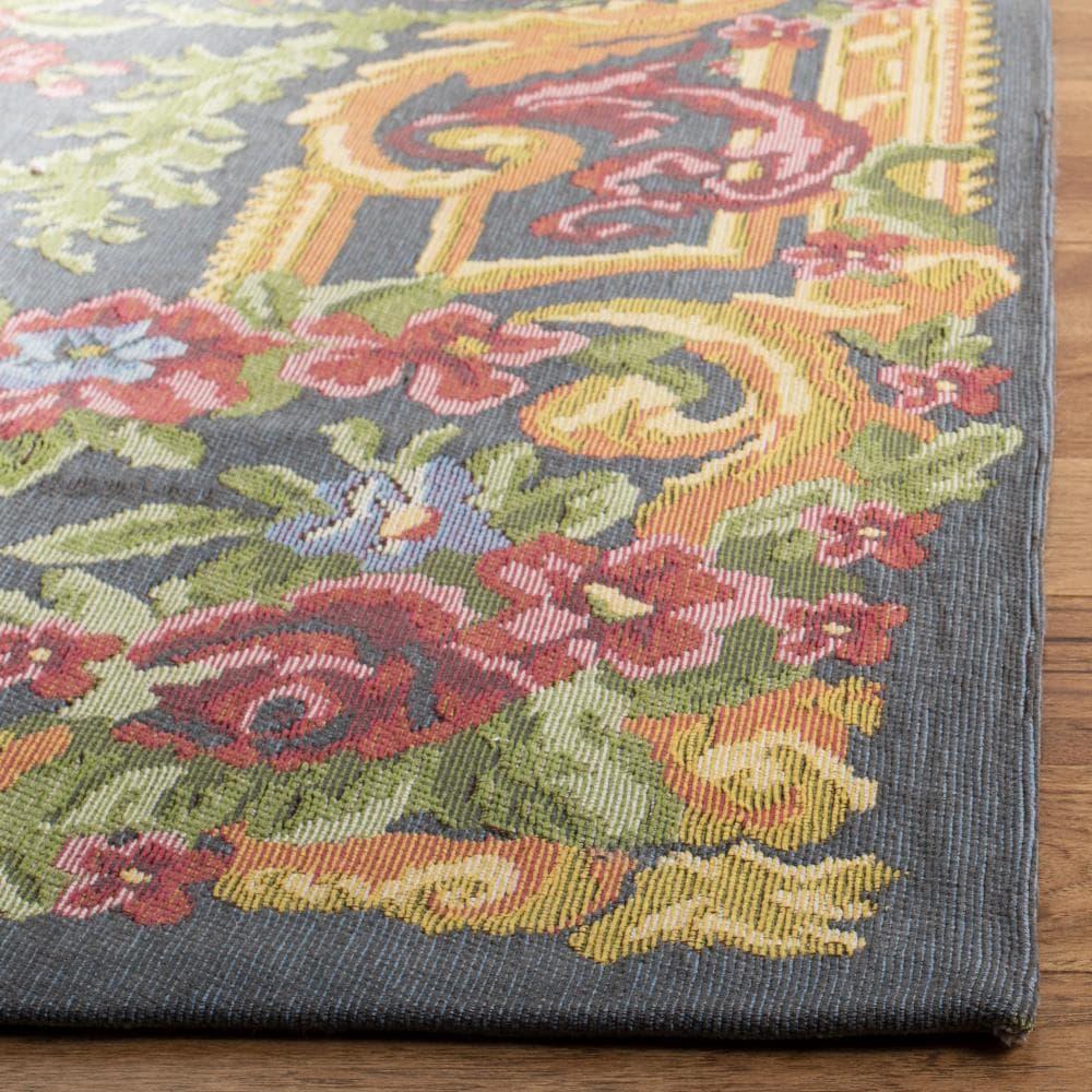Classic Vintage CLV112 Power Loomed Area Rug - Grey/Rose - 8'x10' - Safavieh.