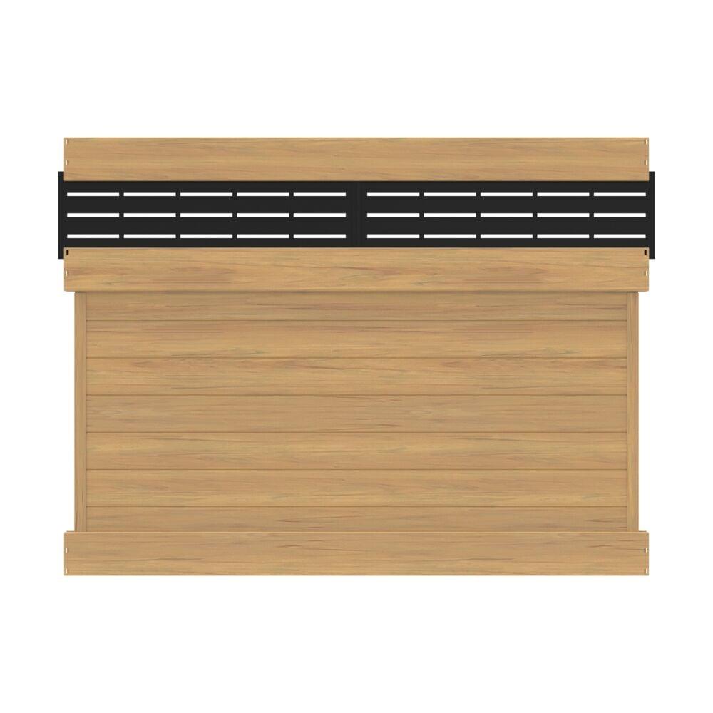 Barrette Outdoor Living Horizontal Fence Boardwalk Cypress Vinyl Privacy Panel Kit