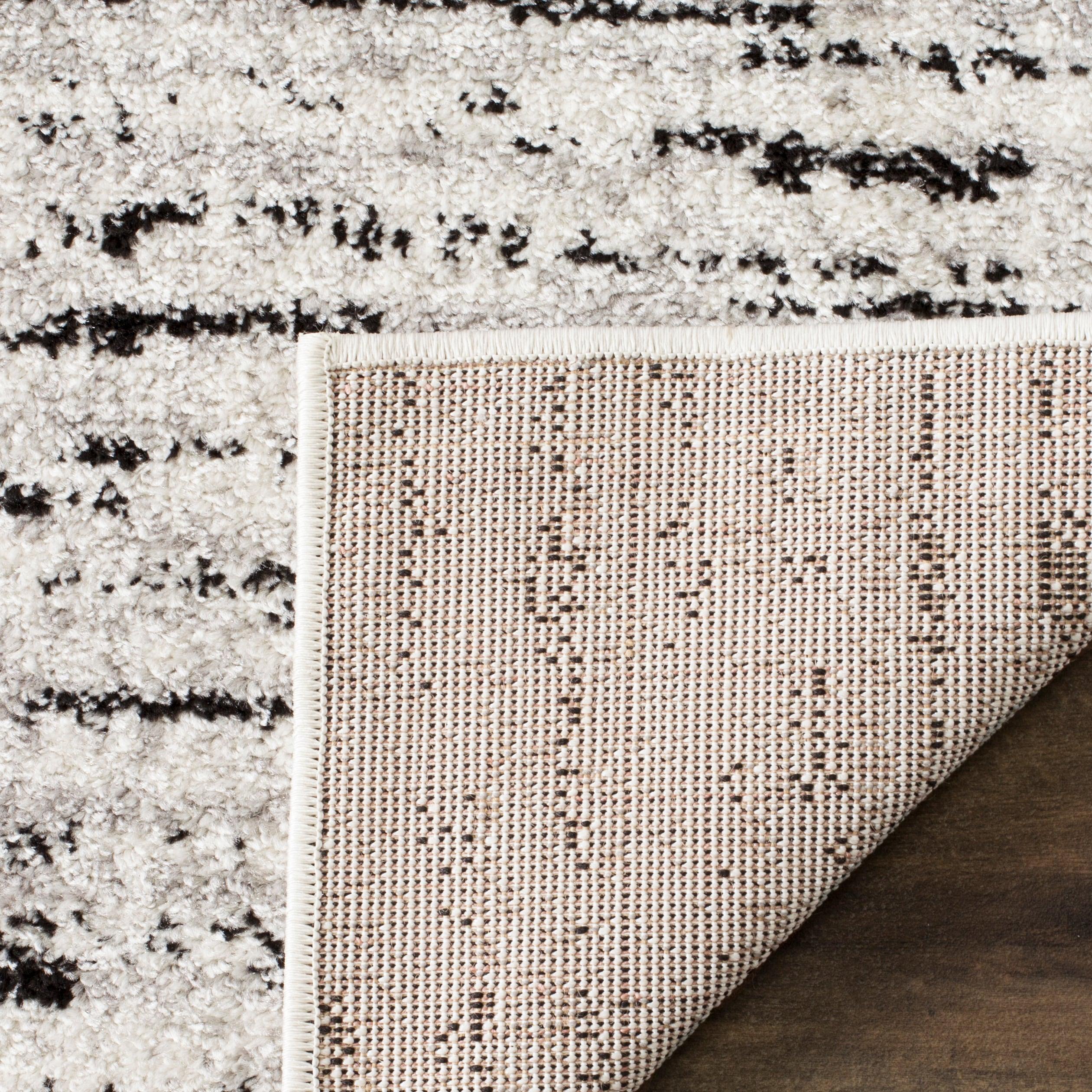 SAFAVIEH Adirondack Linnette Abstract Area Rug, Ivory/Silver, 4' x 4' Square