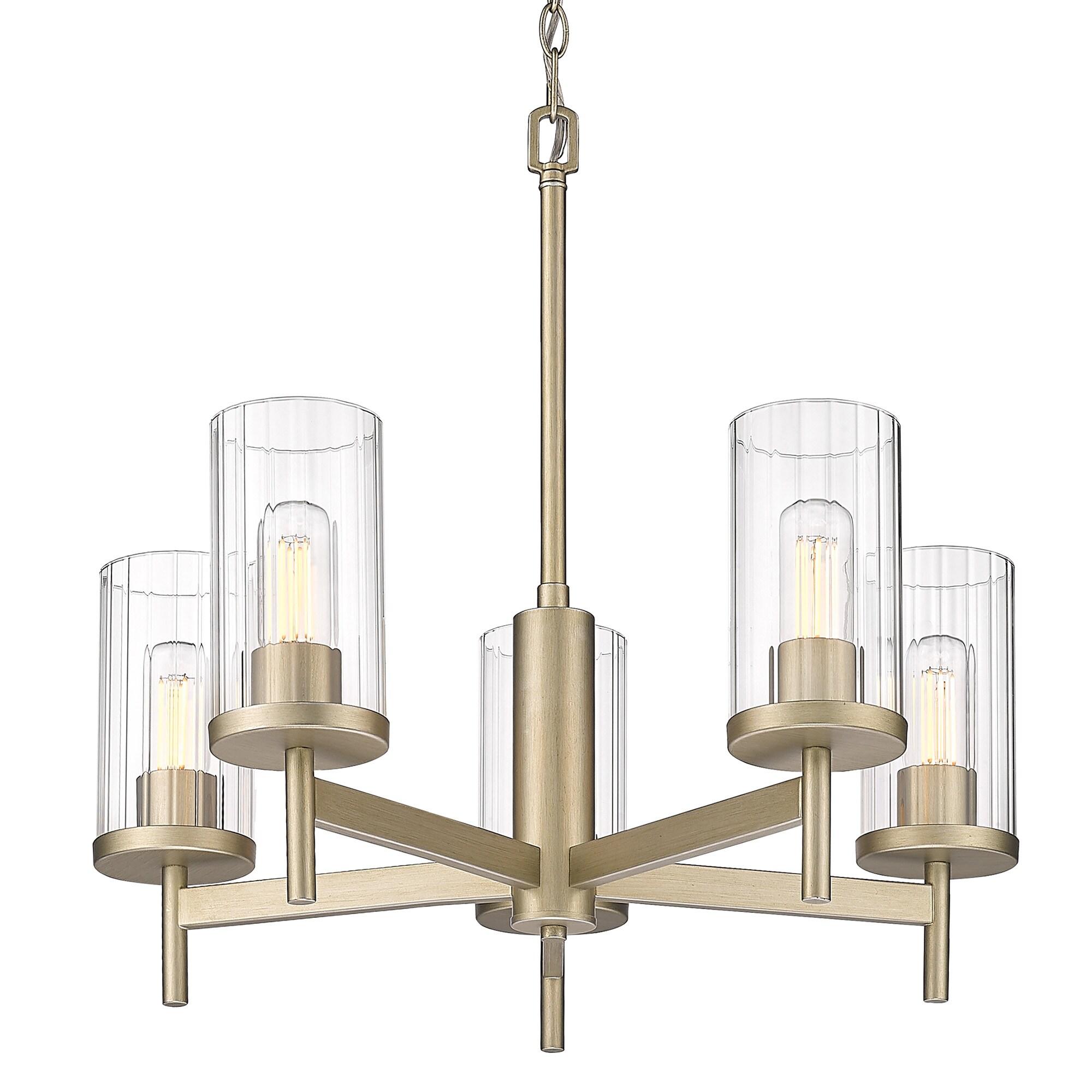 Golden Lighting Carraway 9-Light Chandelier in Copper Patina