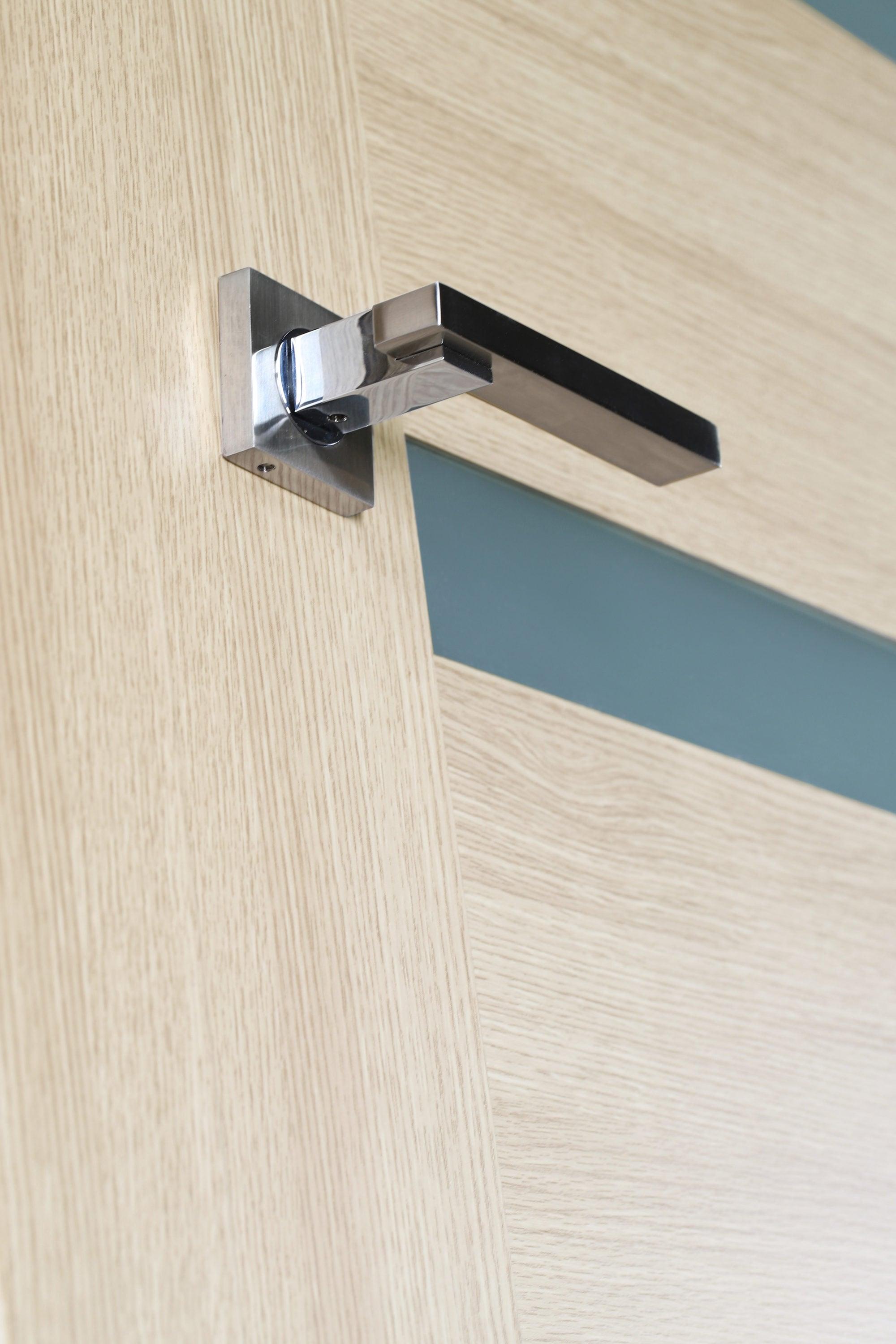 Belldinni Leora Paneled Manufactured Wood and Glass Standard Door Slab