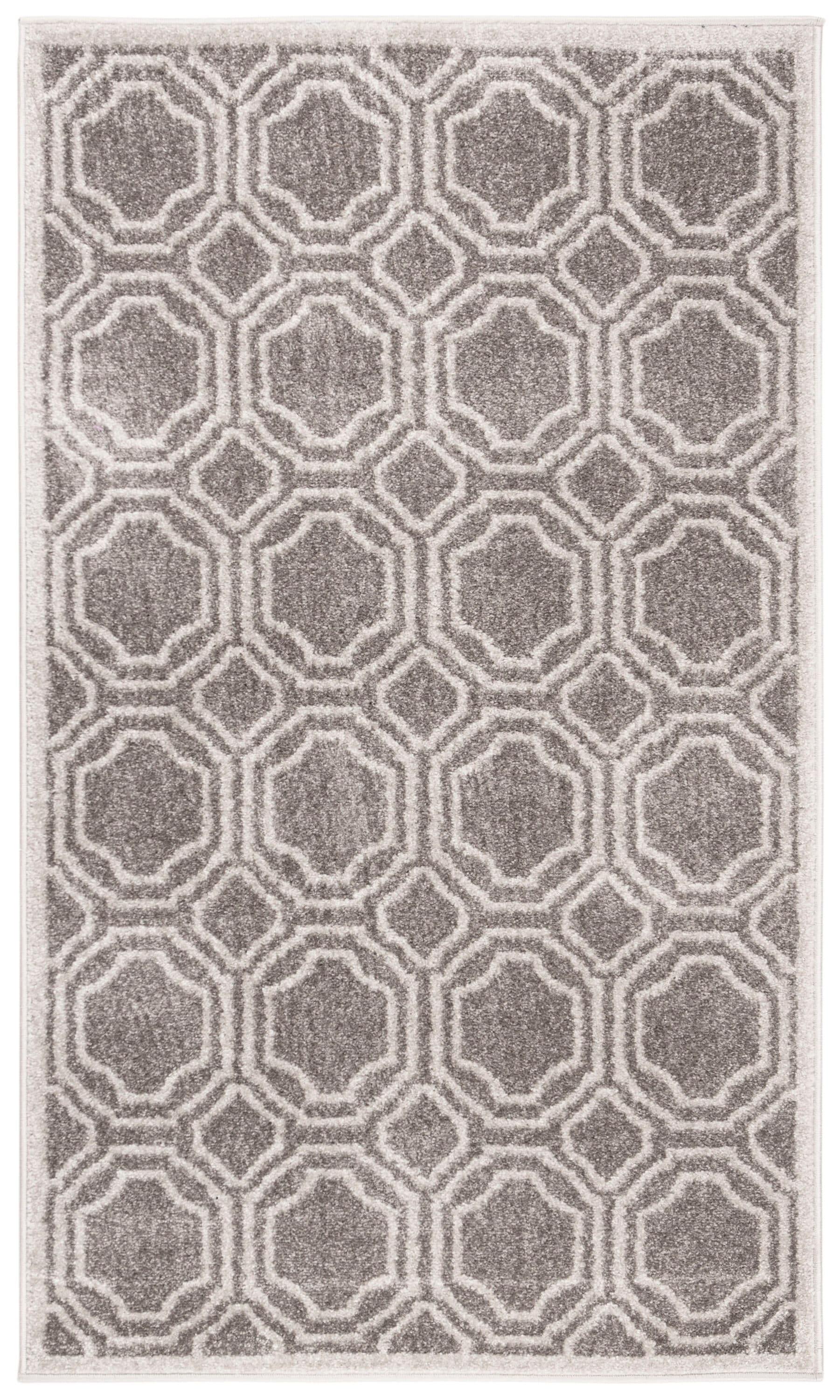 Amherst AMT411 Power Loomed Accent Rug - Grey/Light Grey - 3'x5' - Safavieh.
