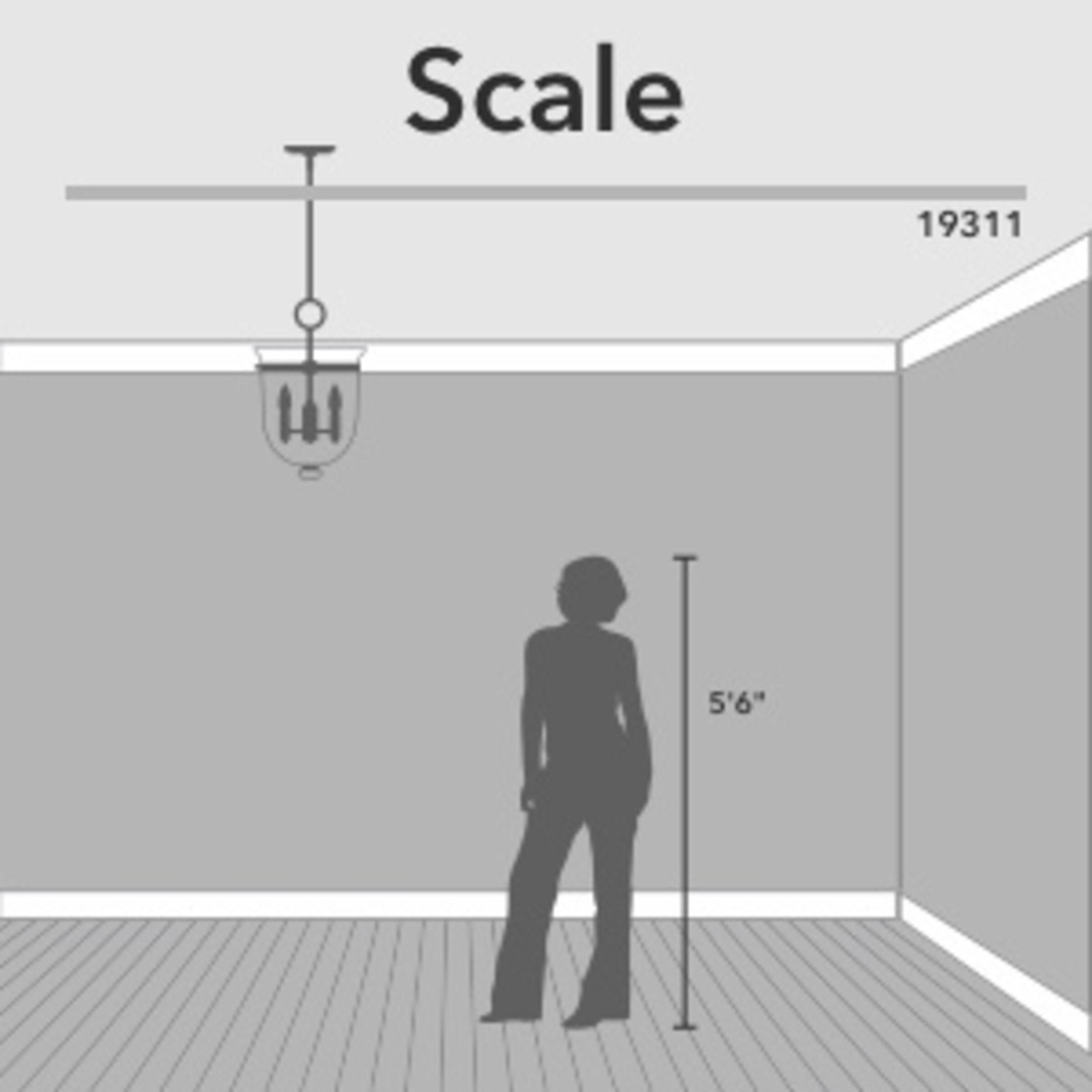 Hunter Fan Belltown 3 Light Urn Pendant