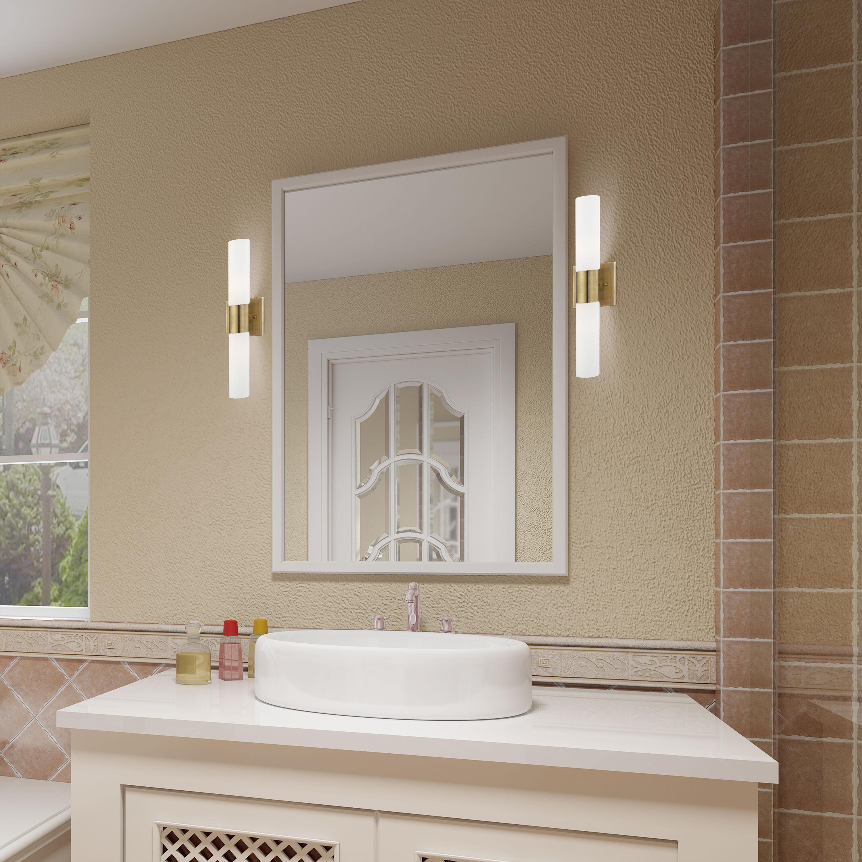 Livex Lighting Aero 2 - Light Vanity in  Antique Brass