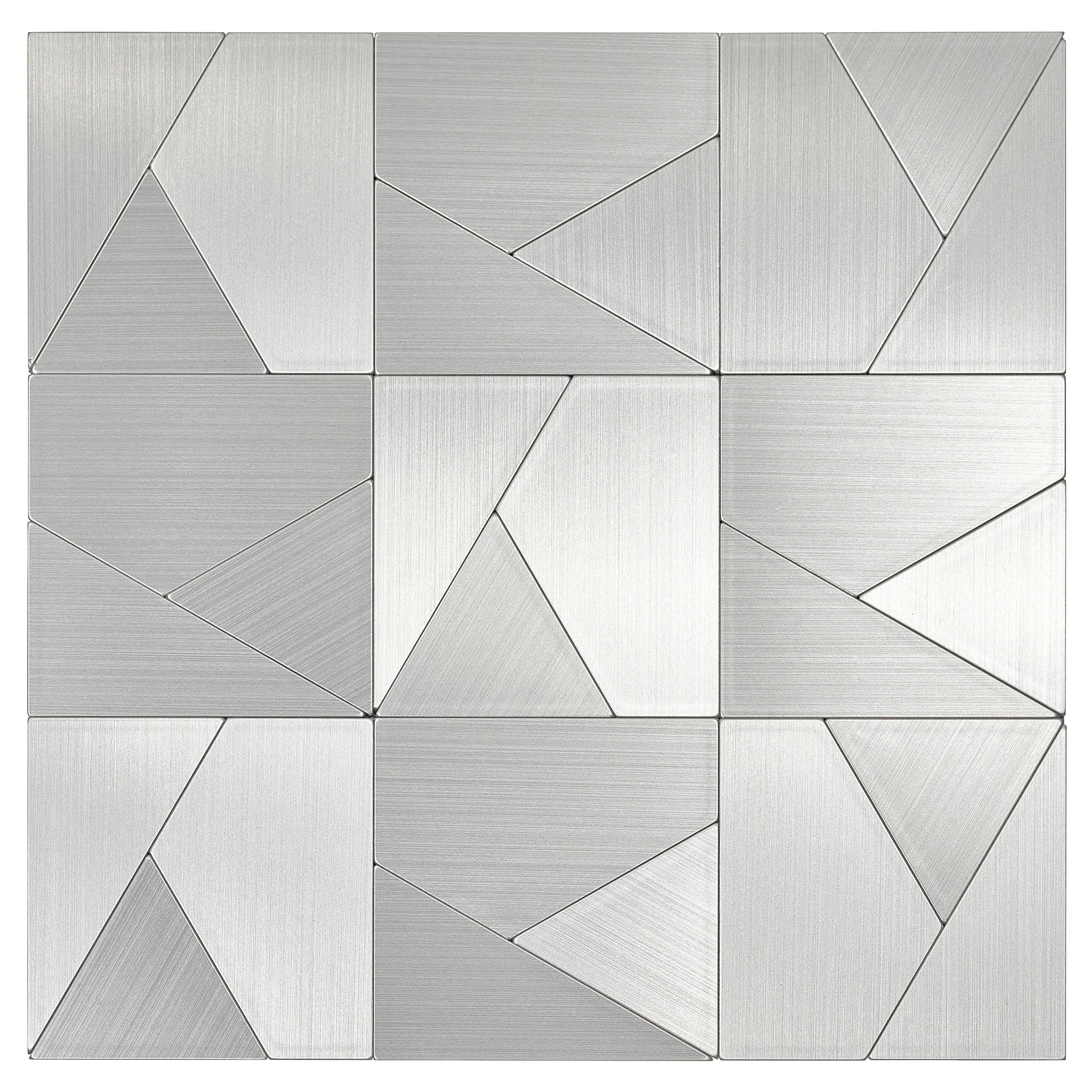 Metal Peel and Stick Mosaic Tile