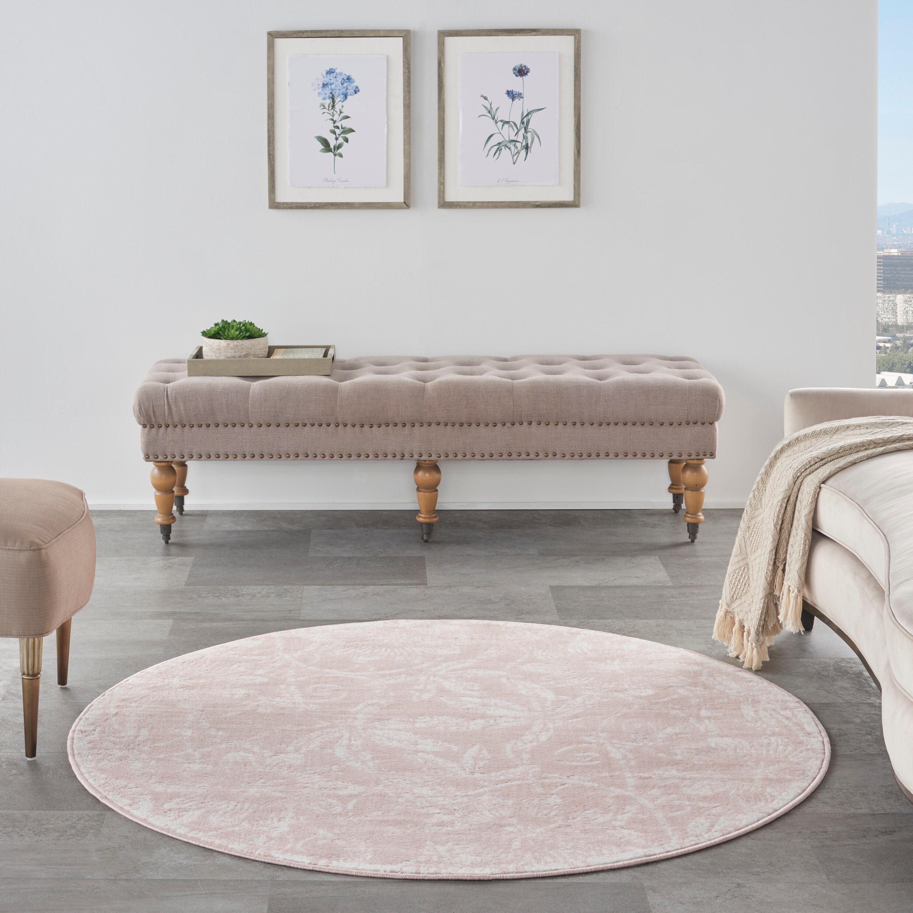Nourison Whimsicle WHS05 Indoor only Area Rug - Pink 5' x round
